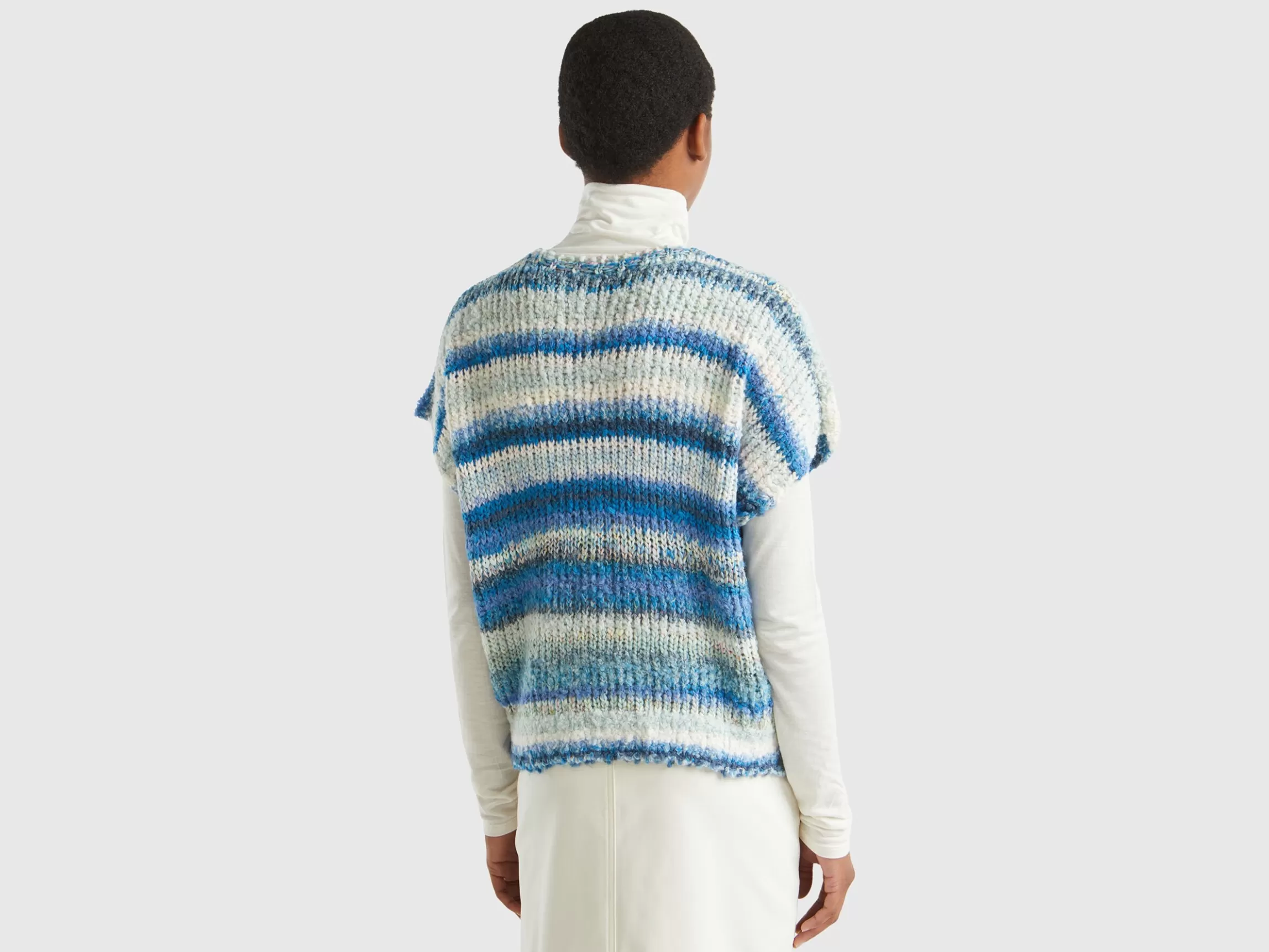 United Colors of Benetton Multicolor vest in wool blend
