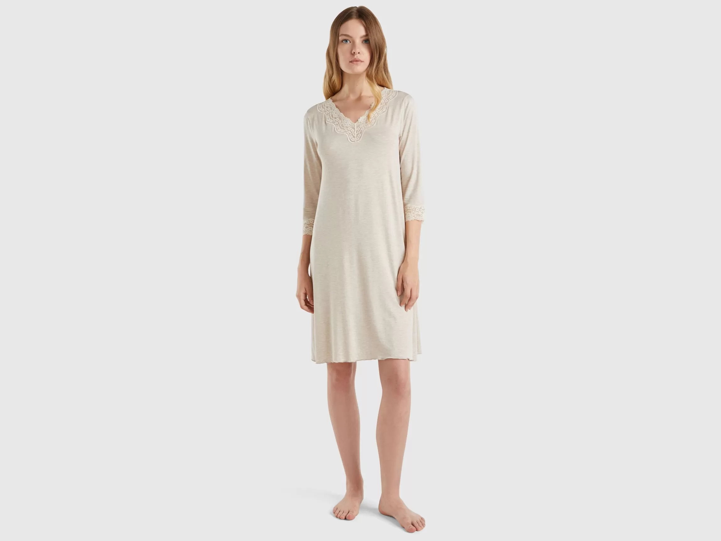 United Colors of Benetton Nightshirt with lace details