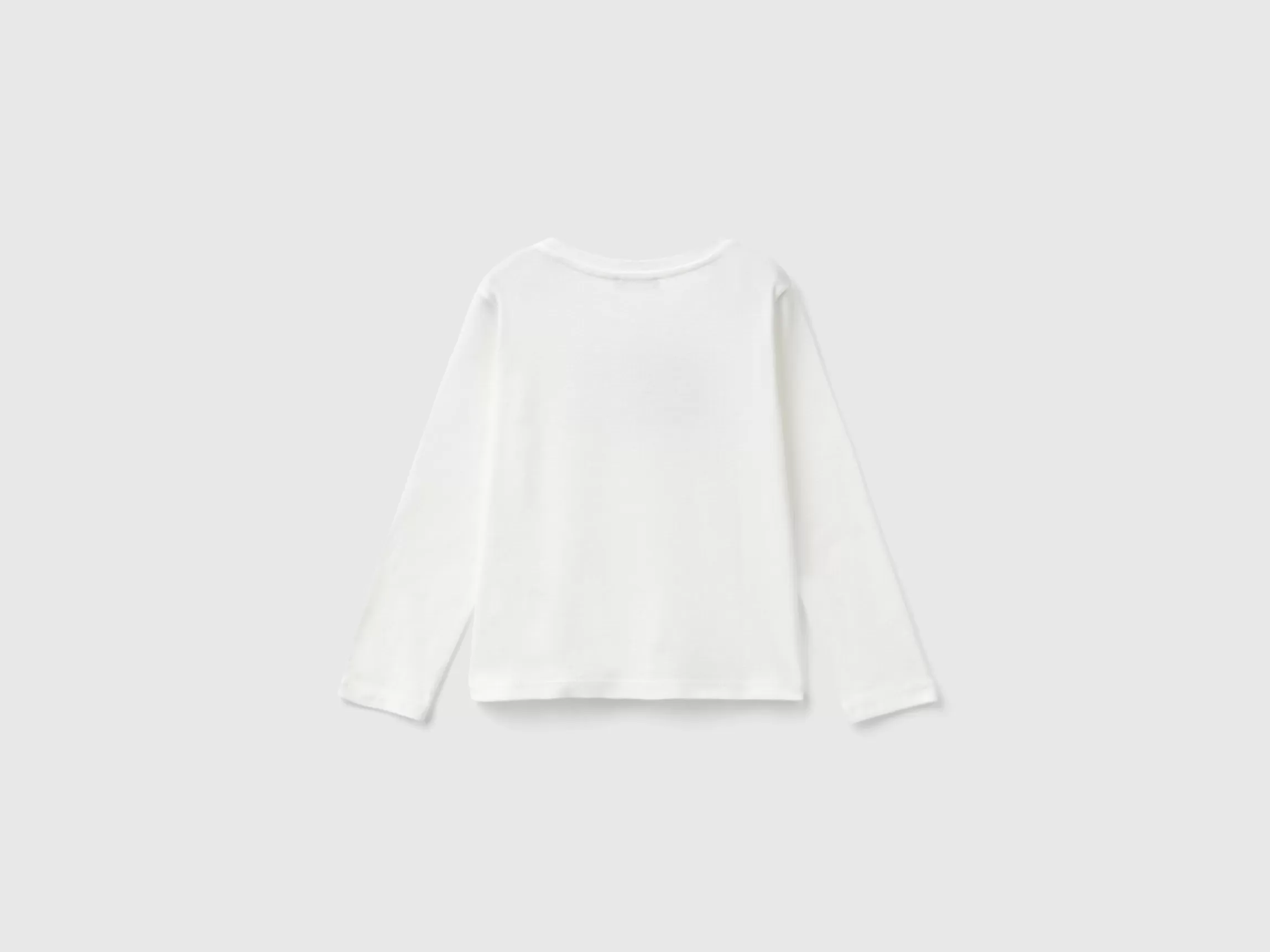 United Colors of Benetton Organic cotton t-shirt with glittery print