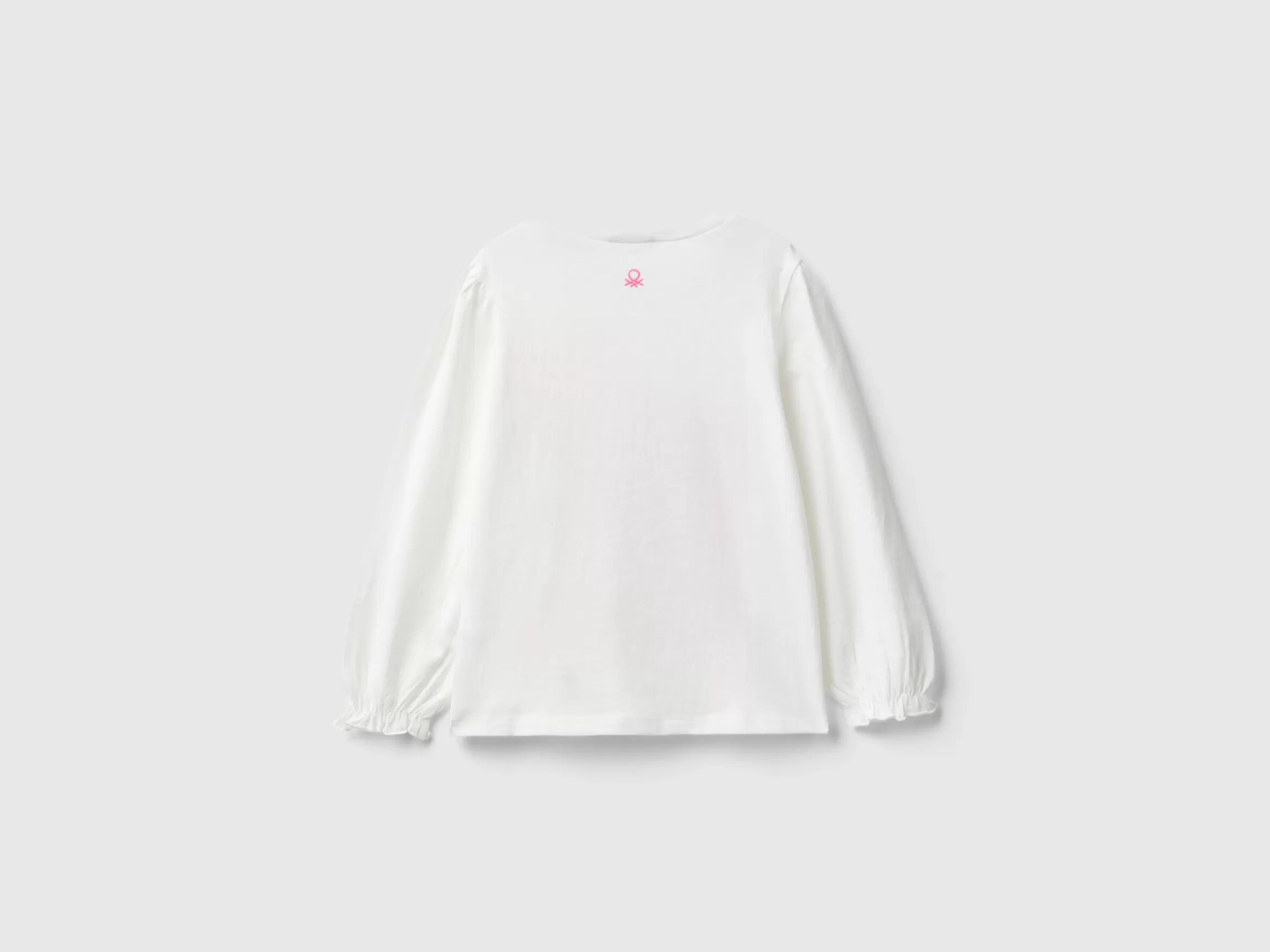 United Colors of Benetton Organic cotton t-shirt with glittery print