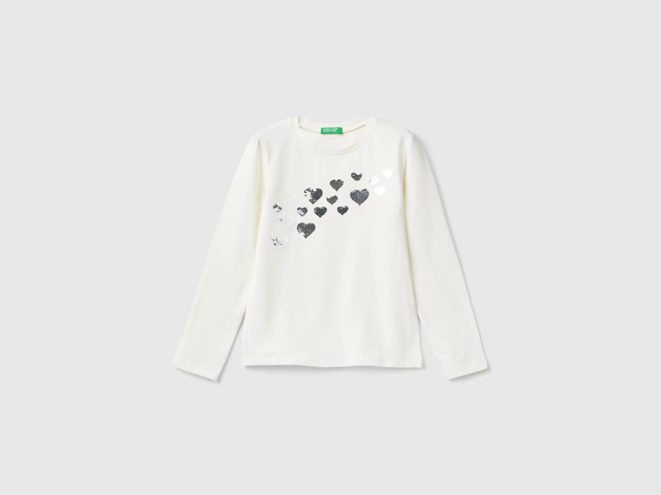 United Colors of Benetton Organic cotton t-shirt with sequins