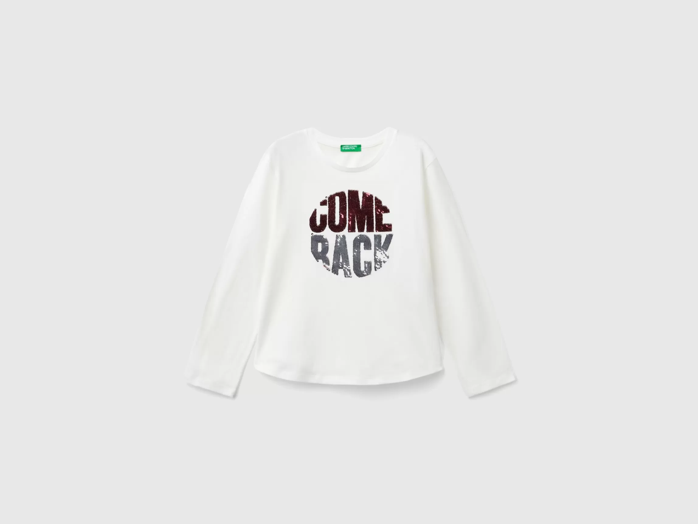 United Colors of Benetton Organic cotton t-shirt with sequins
