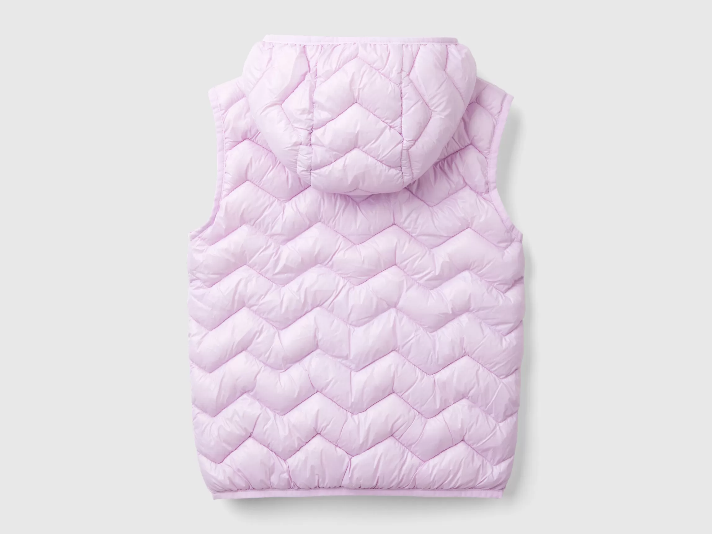 United Colors of Benetton Padded vest in 3D wadding with hood