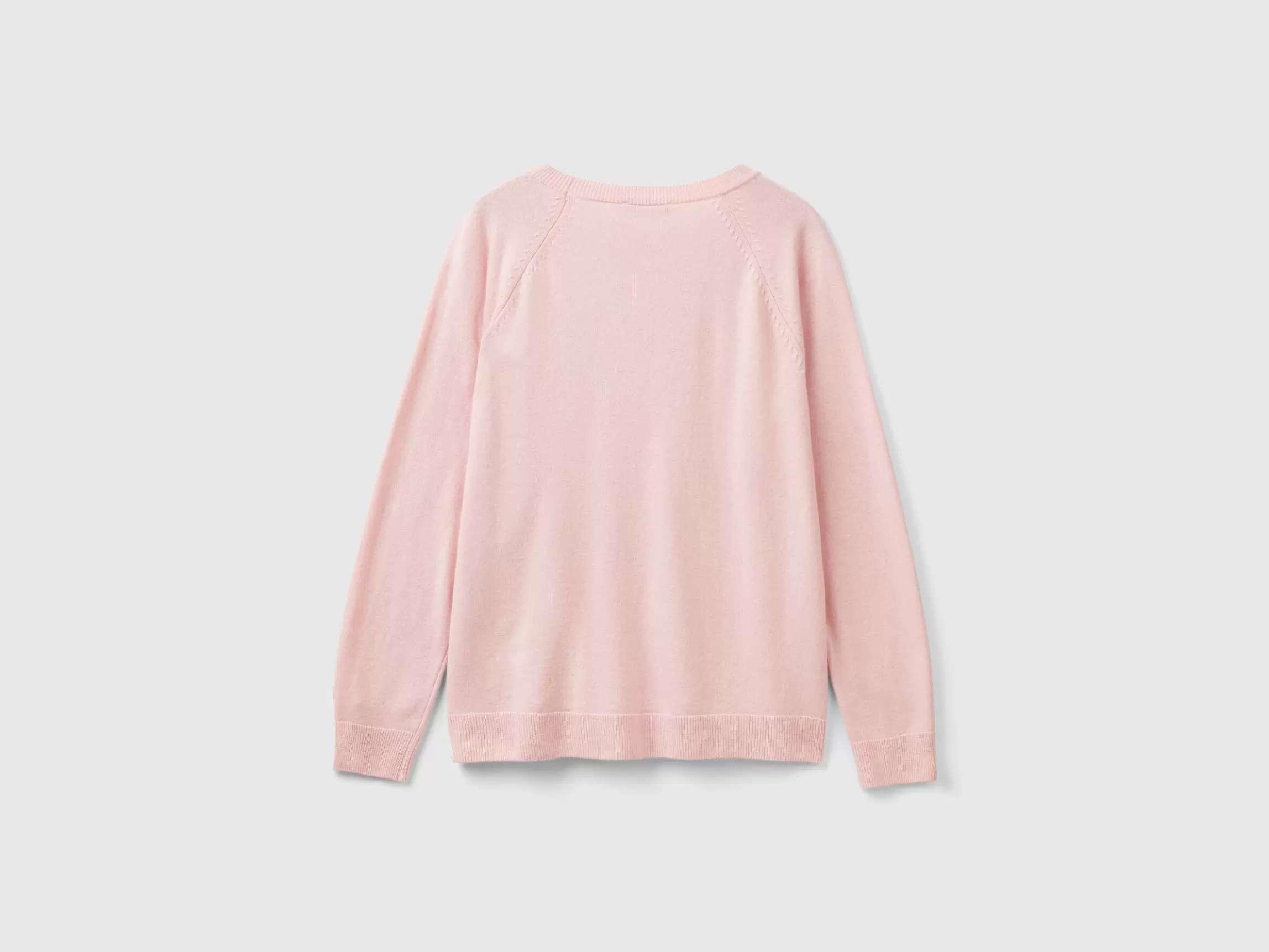 United Colors of Benetton crew neck sweater in wool and cashmere blend