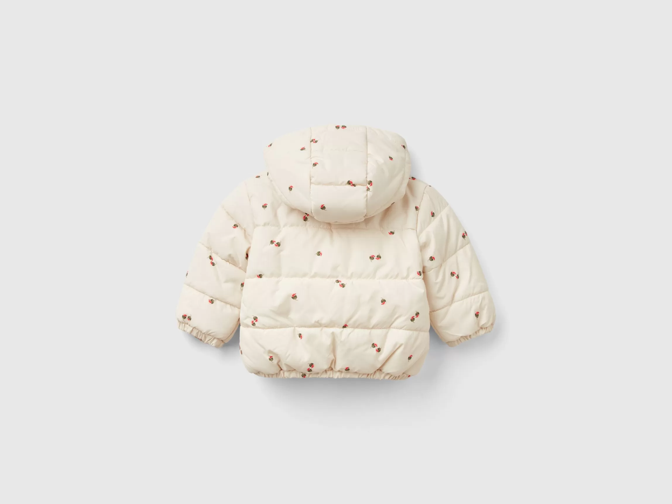 United Colors of Benetton Patterned jacket with zip and hood