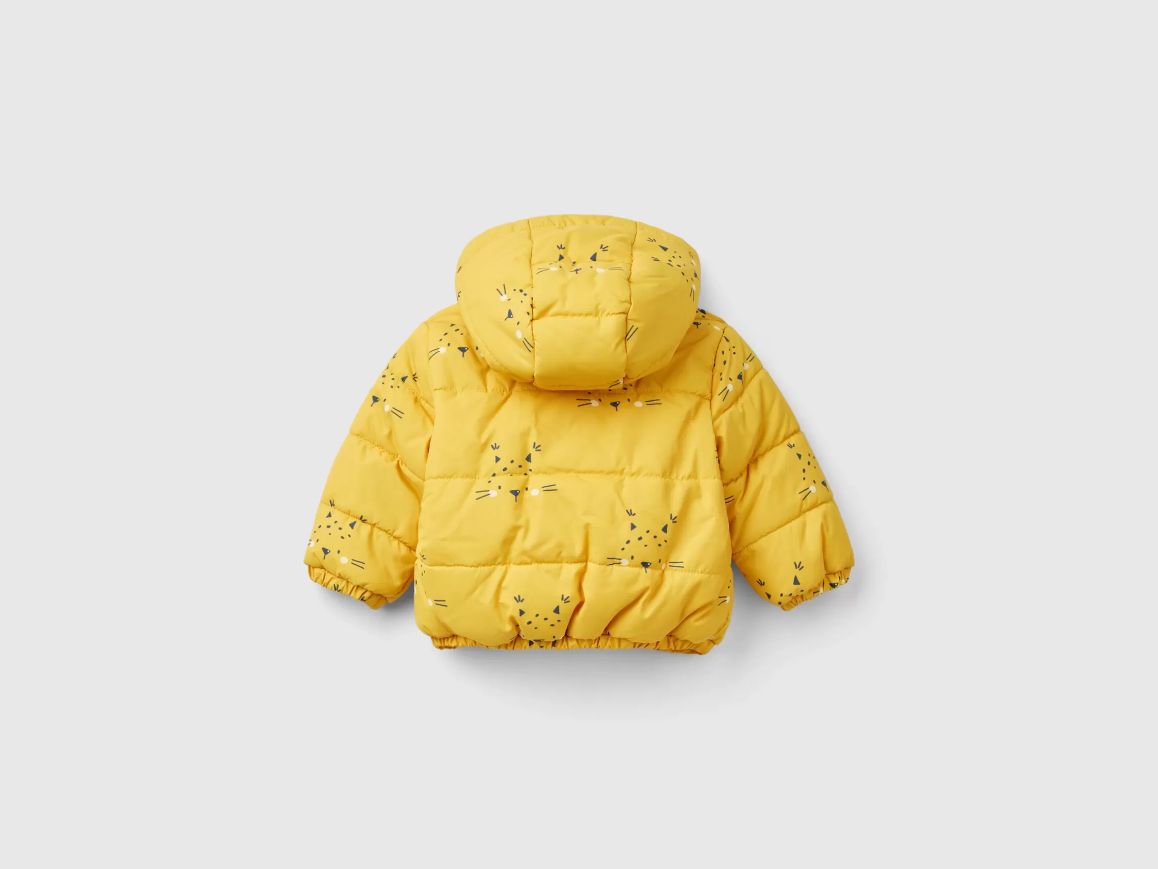 United Colors of Benetton Patterned jacket with zip and hood
