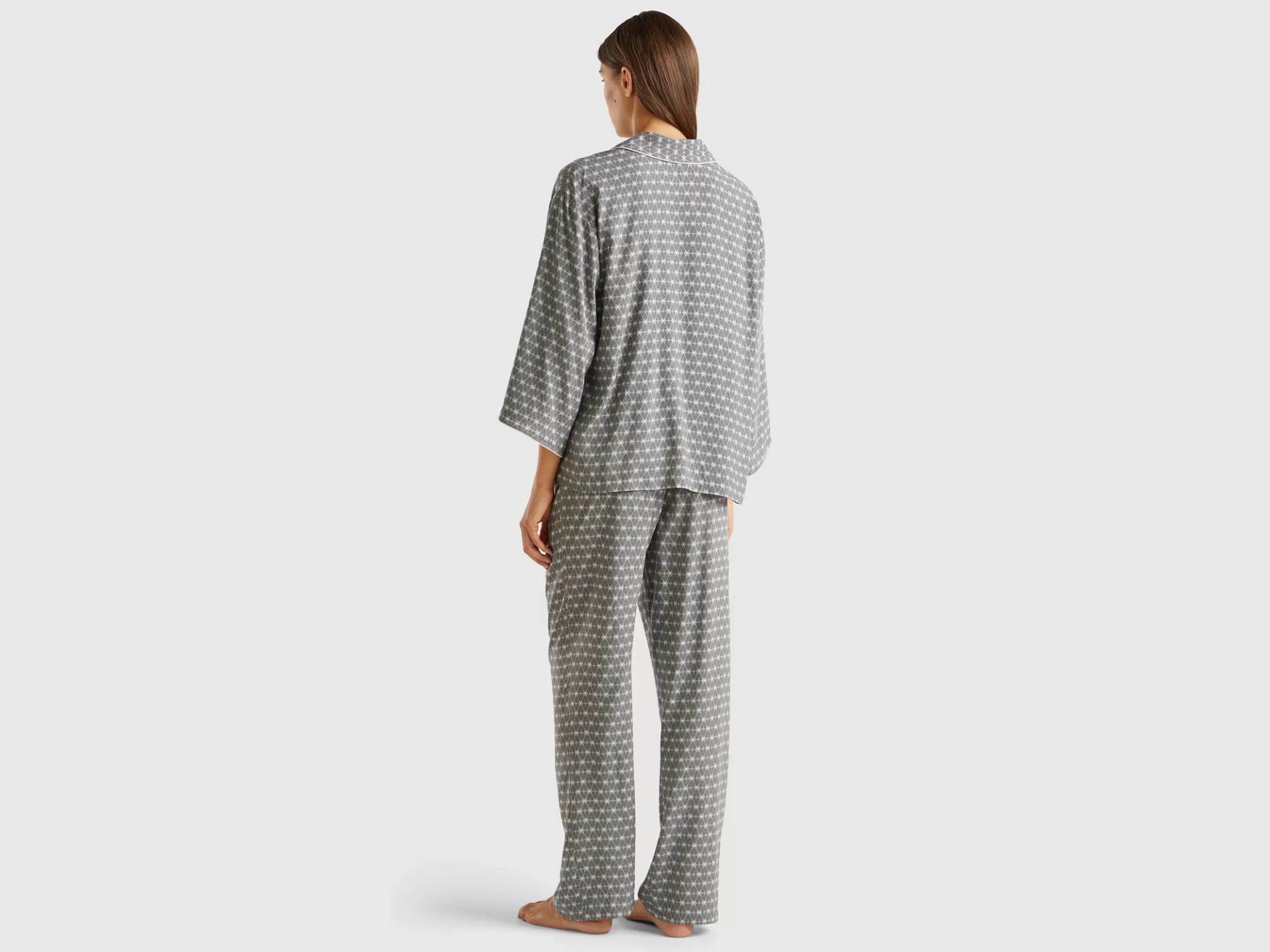United Colors of Benetton Patterned pyjamas in pure viscose