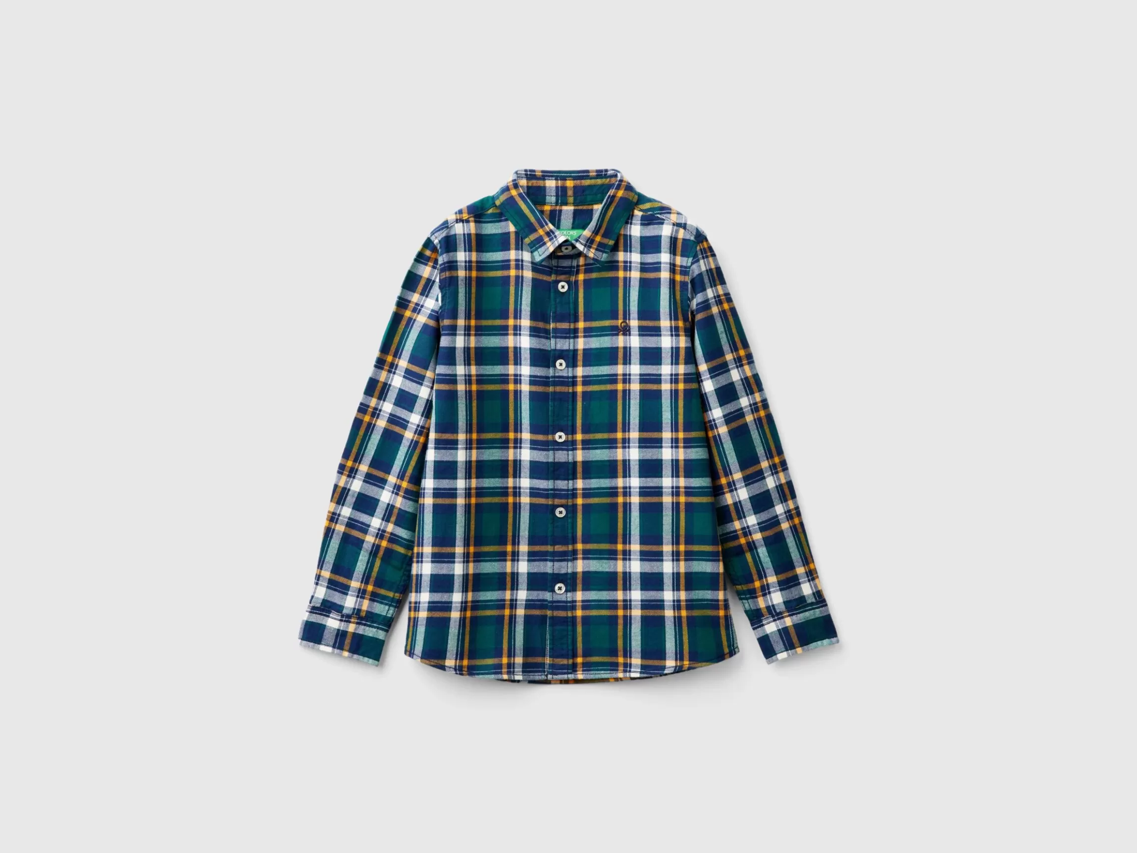 United Colors of Benetton Plaid shirt in 100% cotton