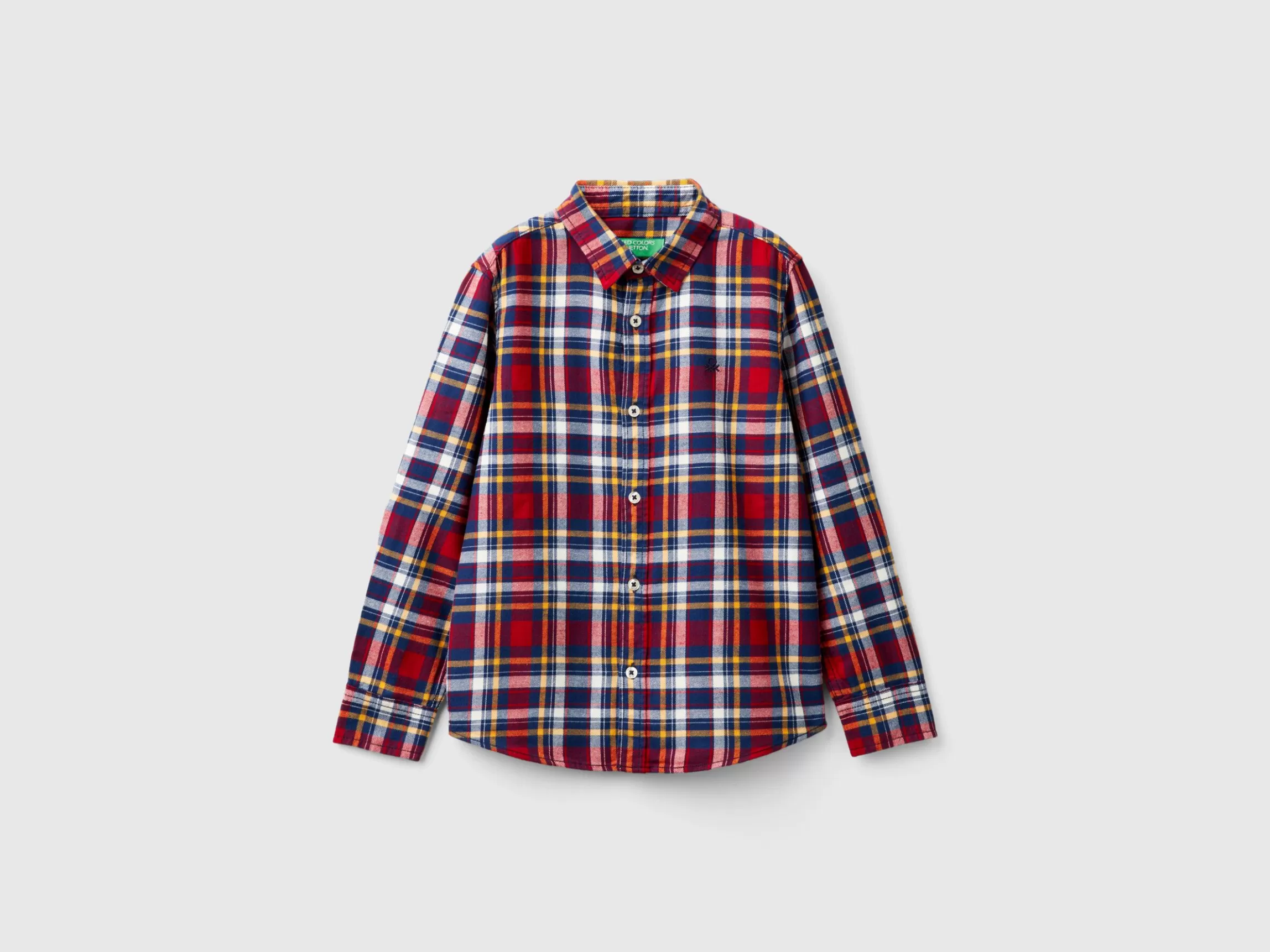 United Colors of Benetton Plaid shirt in 100% cotton