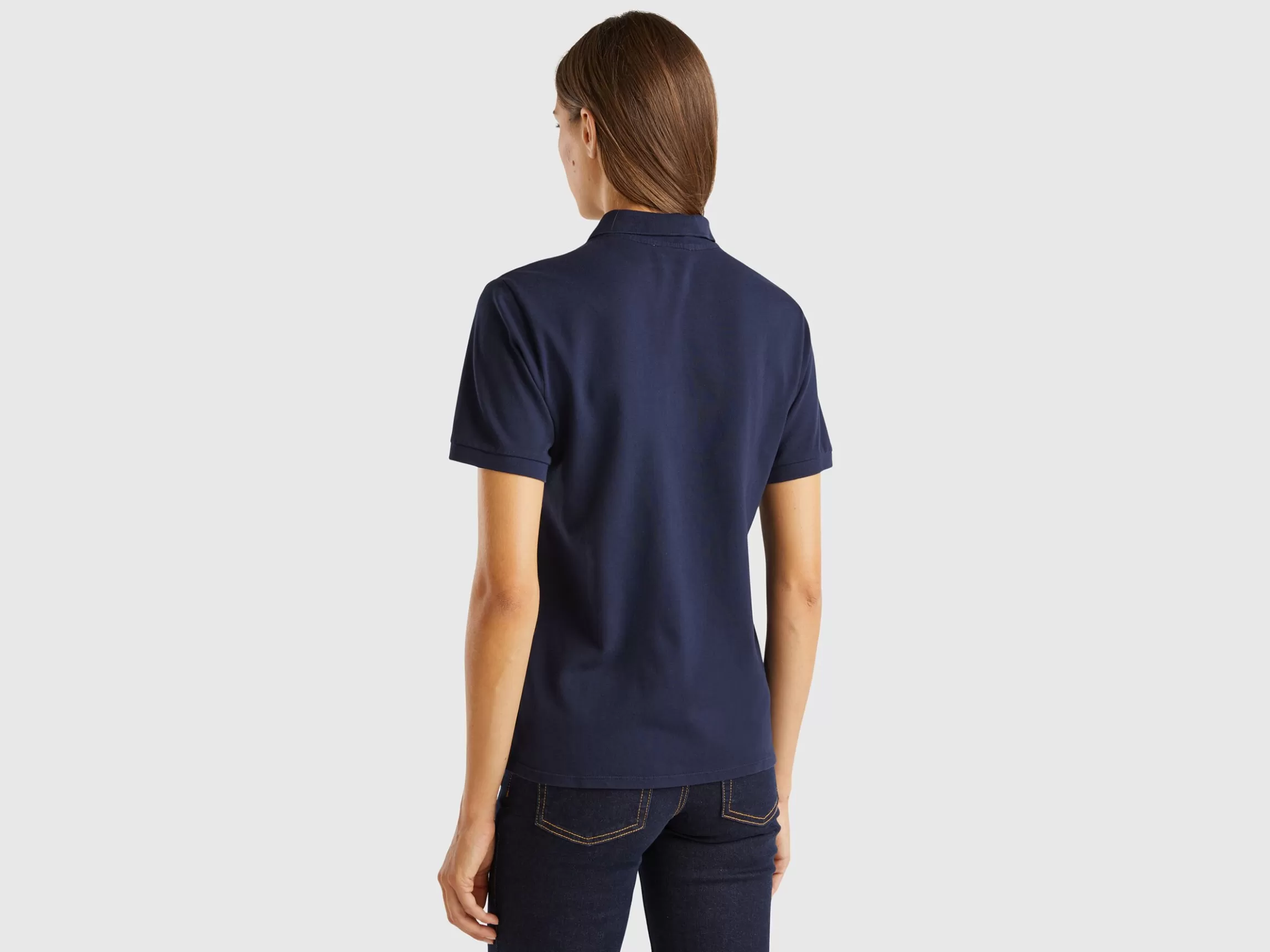 United Colors of Benetton Polo in stretch organic cotton