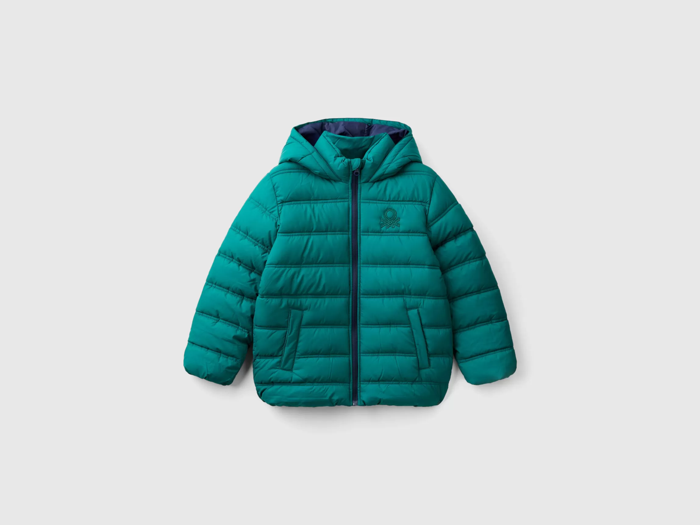 United Colors of Benetton Puffer jacket with hood and logo