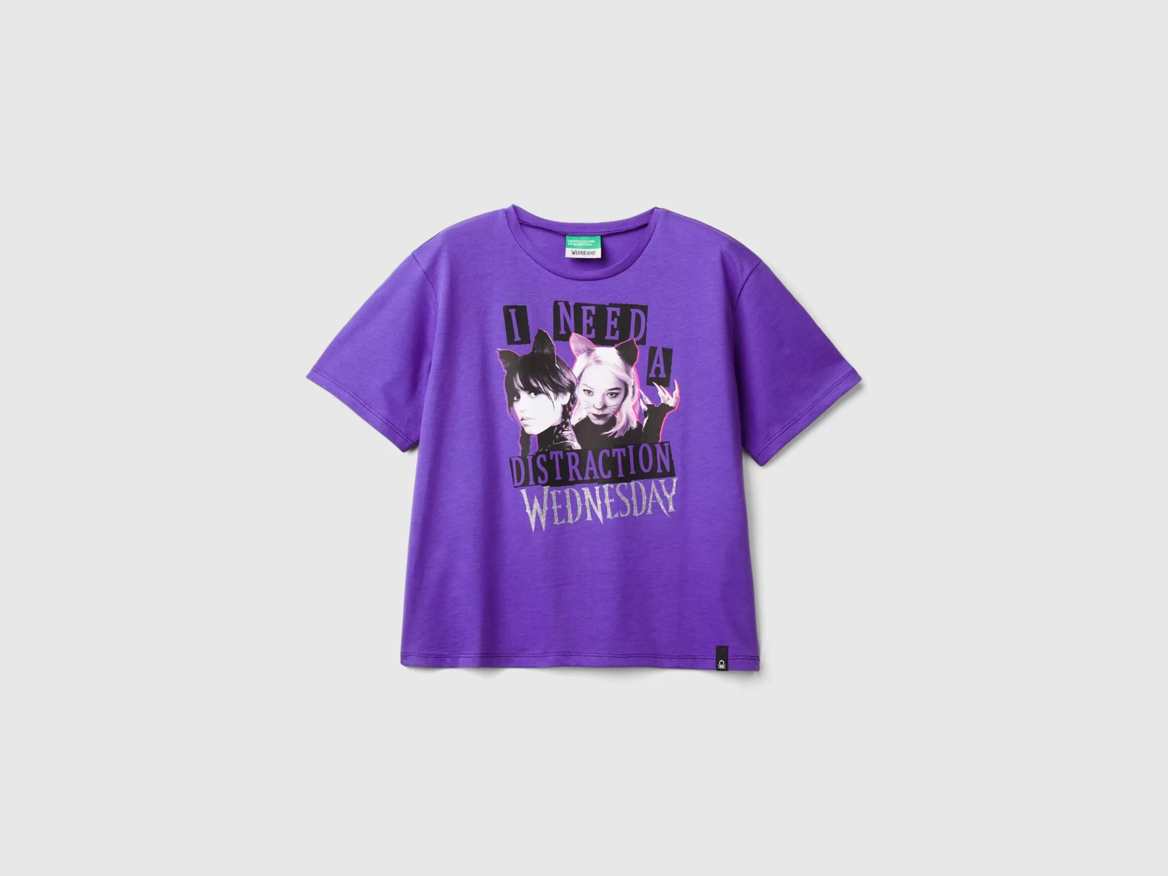 United Colors of Benetton Purple Wednesday Addams t-shirt