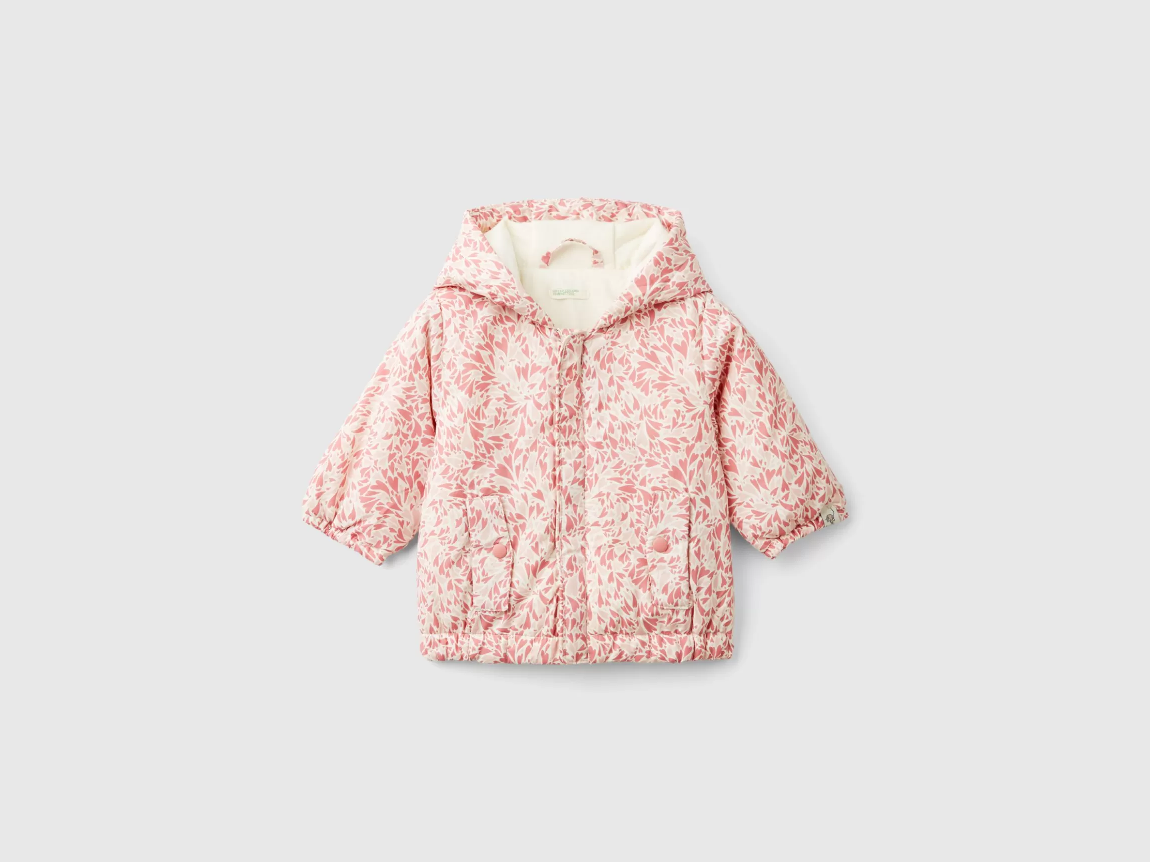 United Colors of Benetton Rain Defender patterned jacket