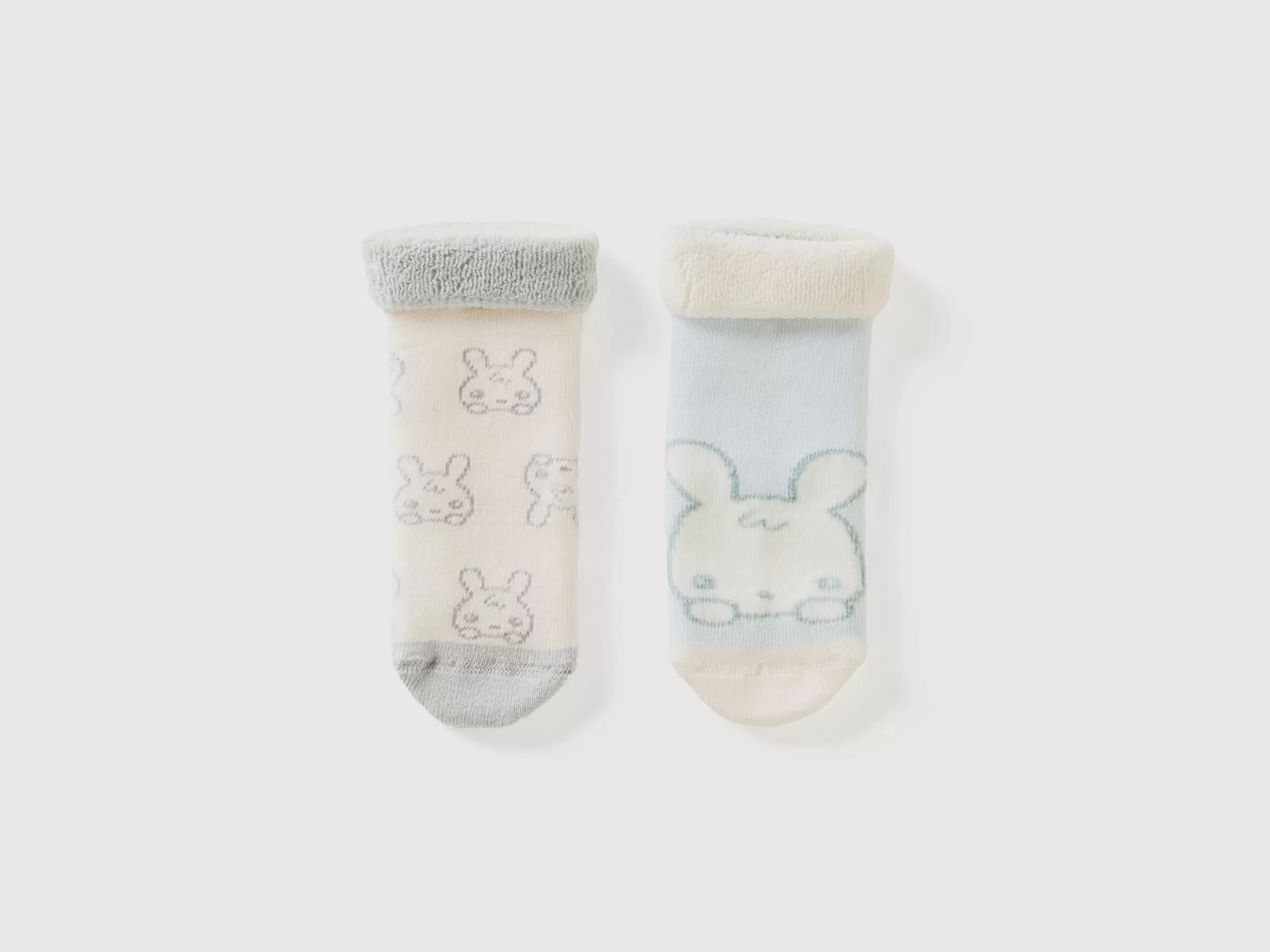 United Colors of Benetton Set of non-slip socks with bunnies
