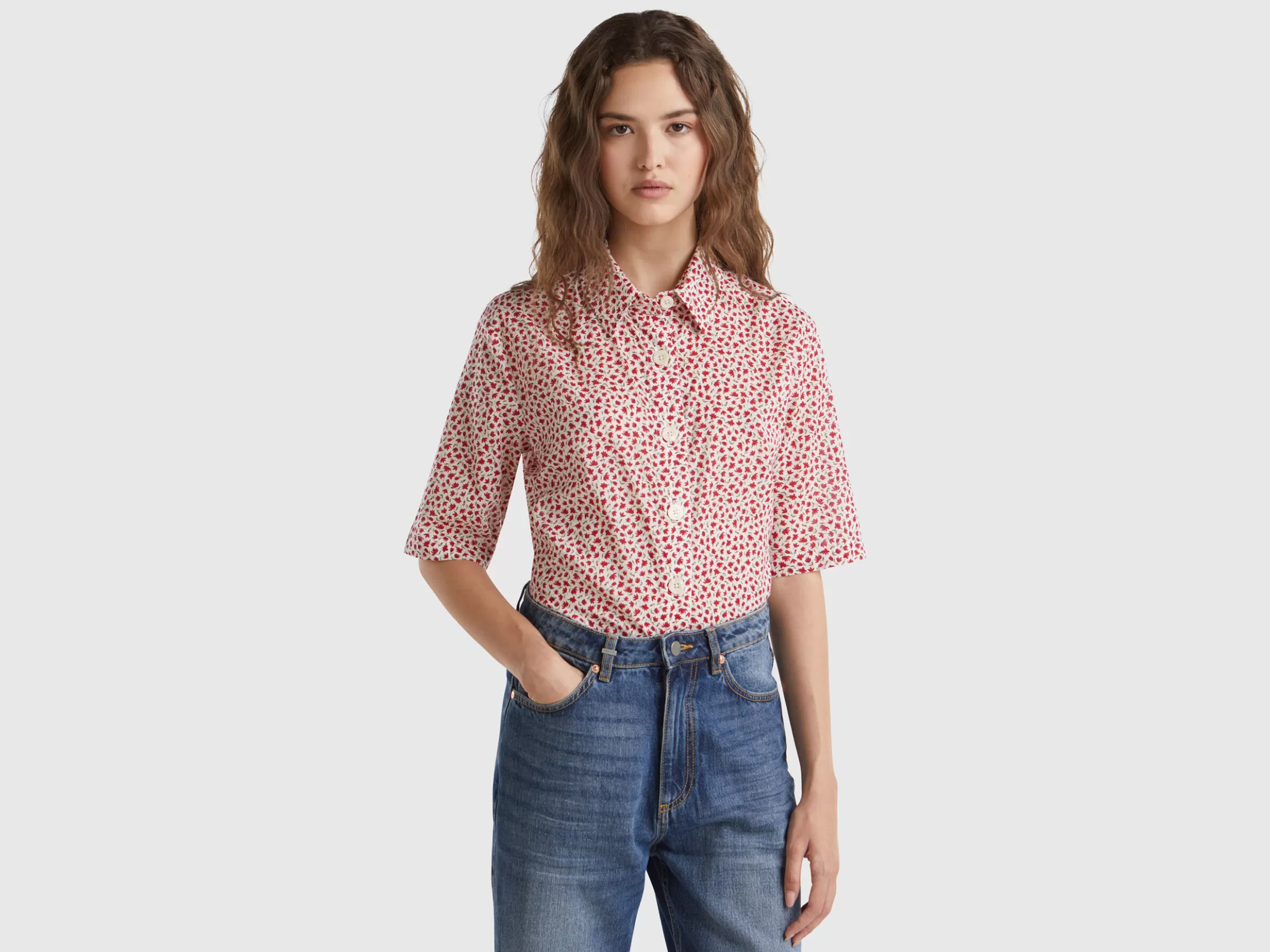 United Colors of Benetton Short sleeve patterned shirt