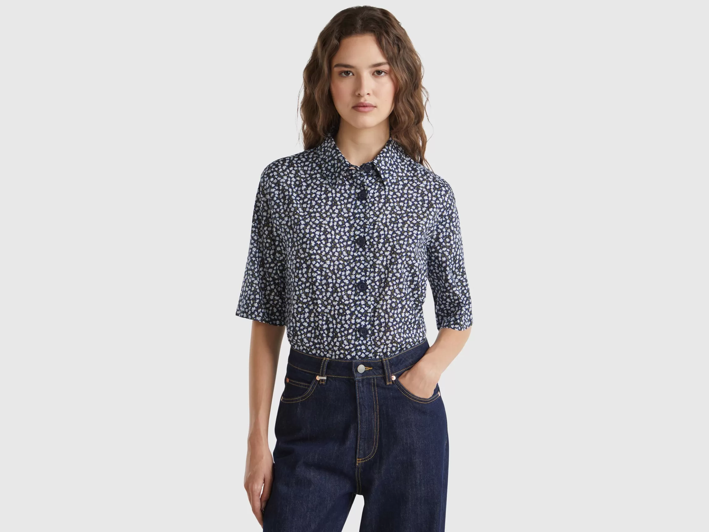 United Colors of Benetton Short sleeve patterned shirt