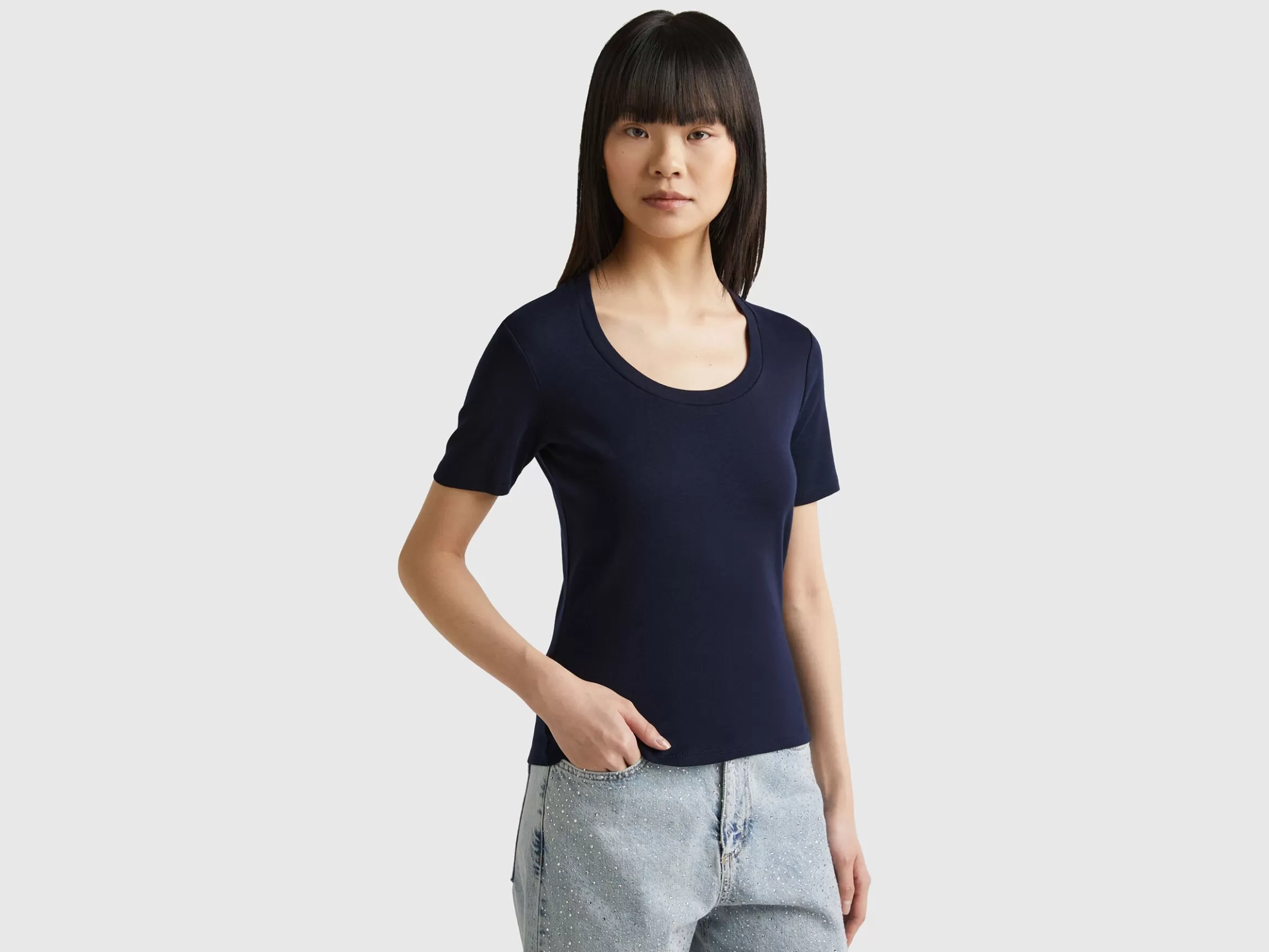 United Colors of Benetton Short sleeve t-shirt in long fiber cotton