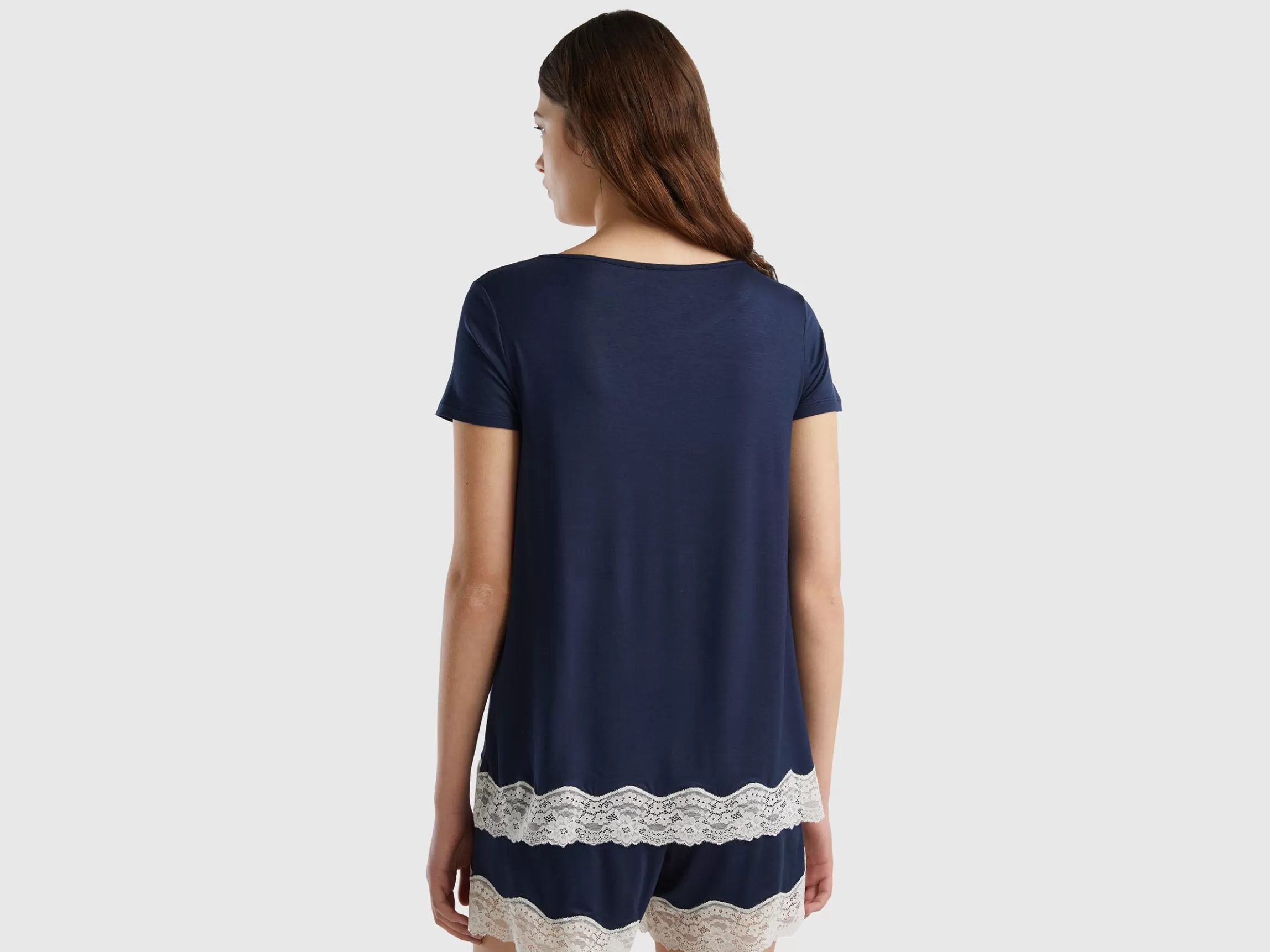 United Colors of Benetton Short sleeve t-shirts with lace