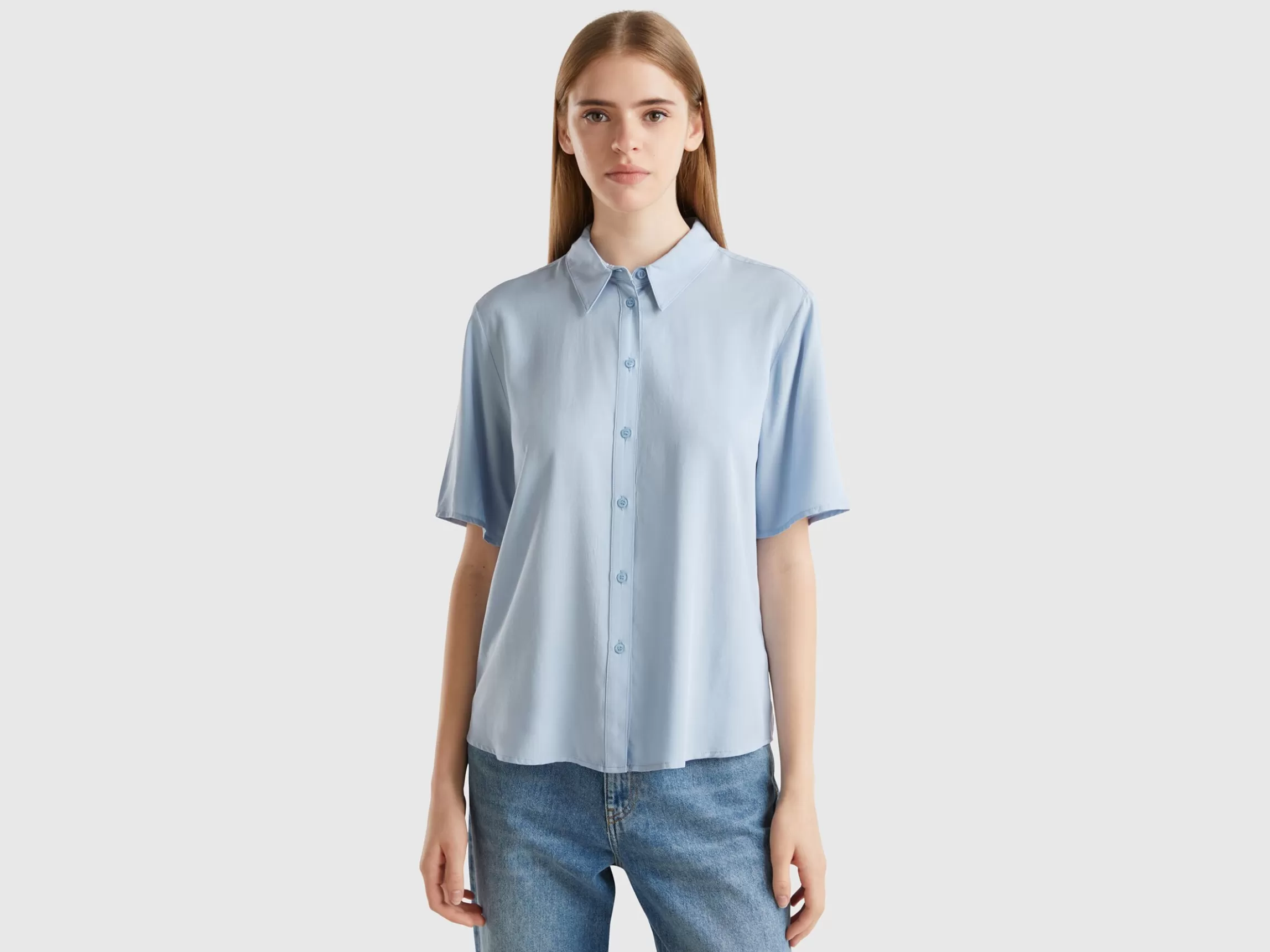United Colors of Benetton 3/4 sleeve shirt in viscose