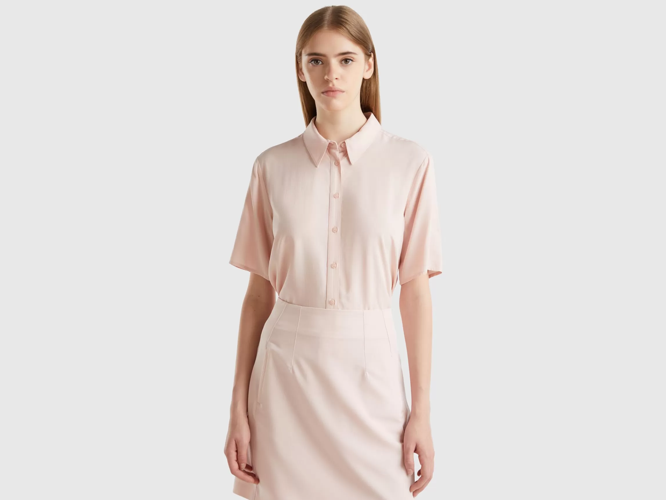United Colors of Benetton 3/4 sleeve shirt in viscose