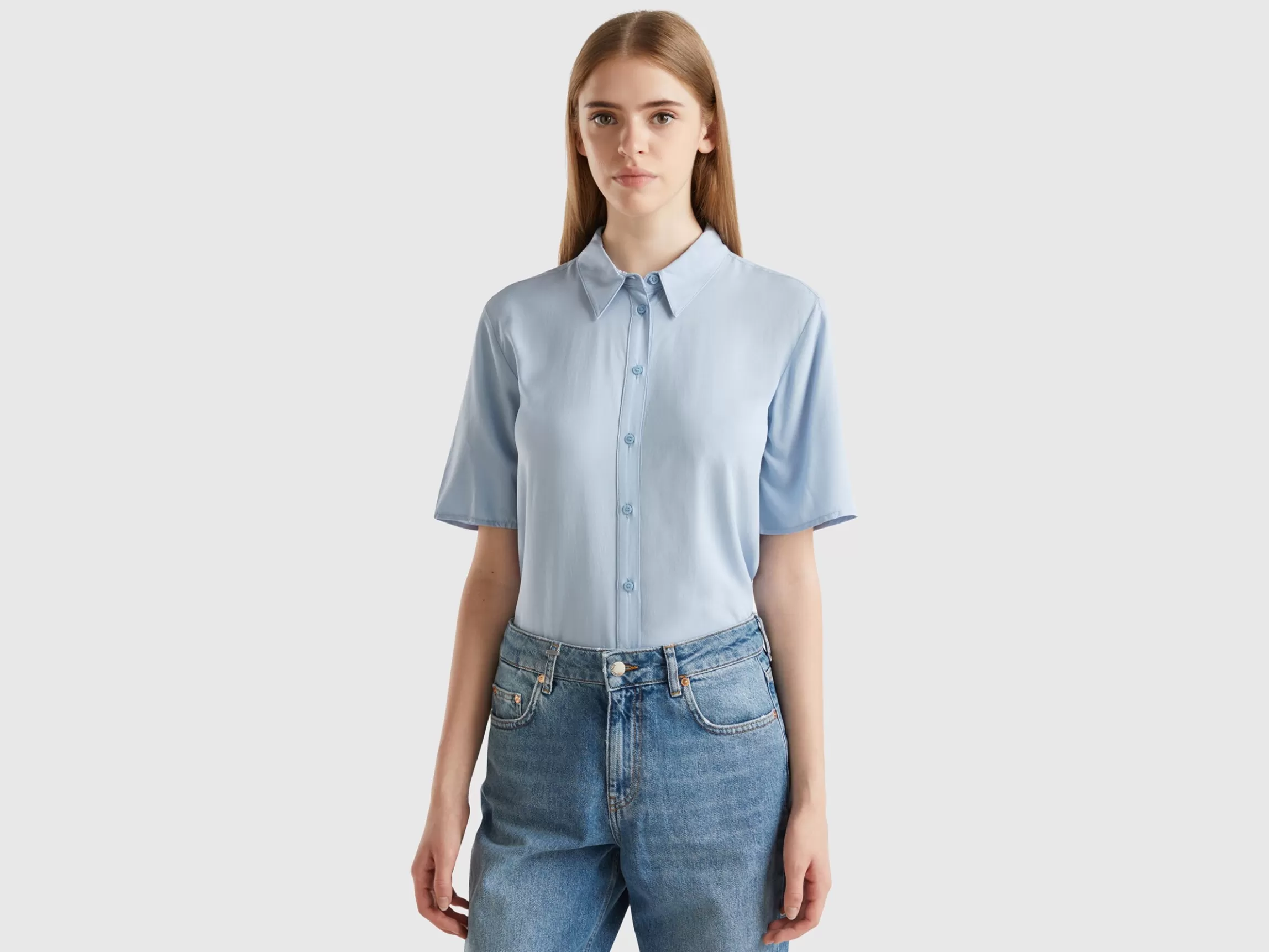 United Colors of Benetton 3/4 sleeve shirt in viscose