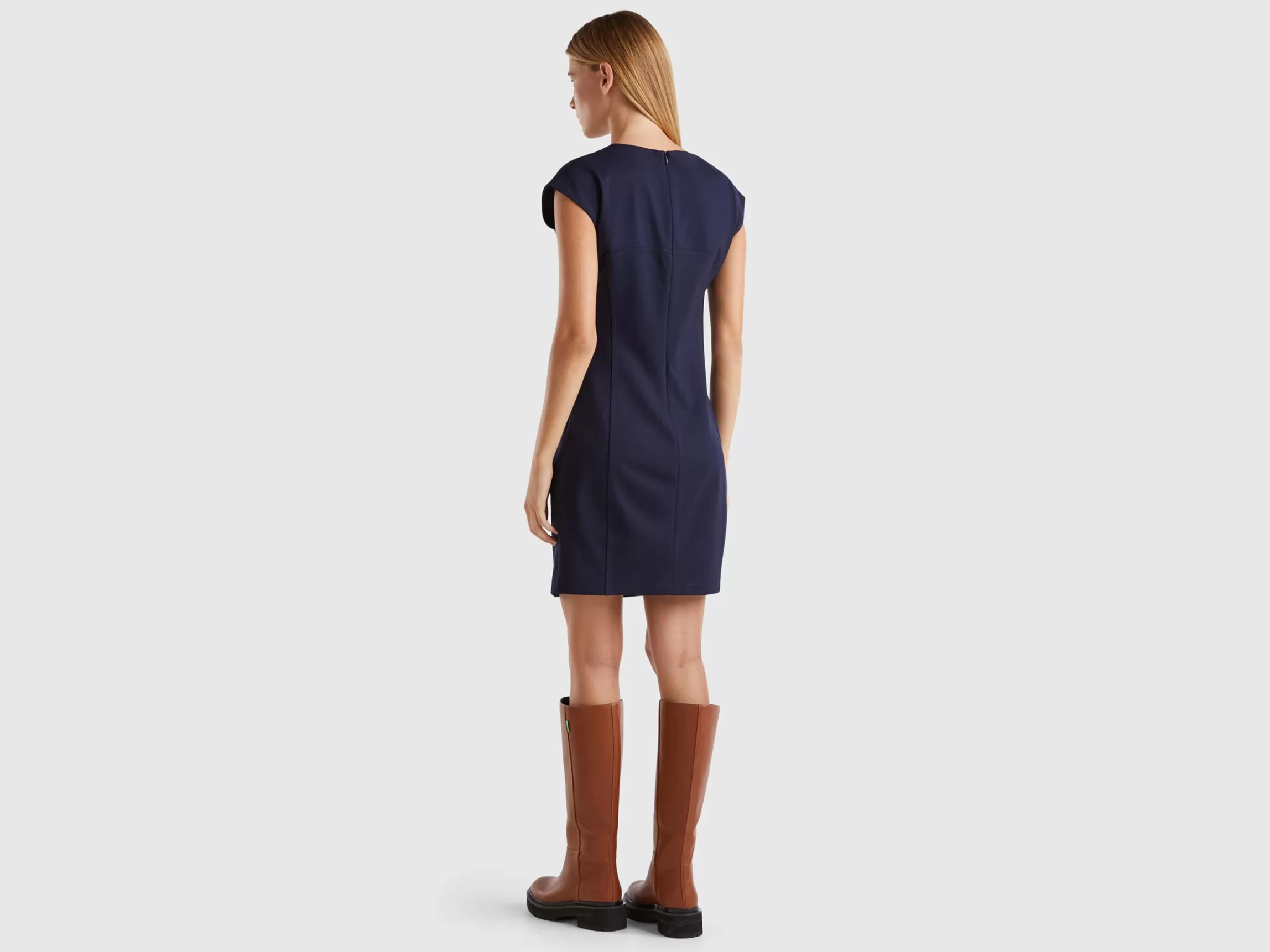United Colors of Benetton Slim fit dress in stretch viscose blend