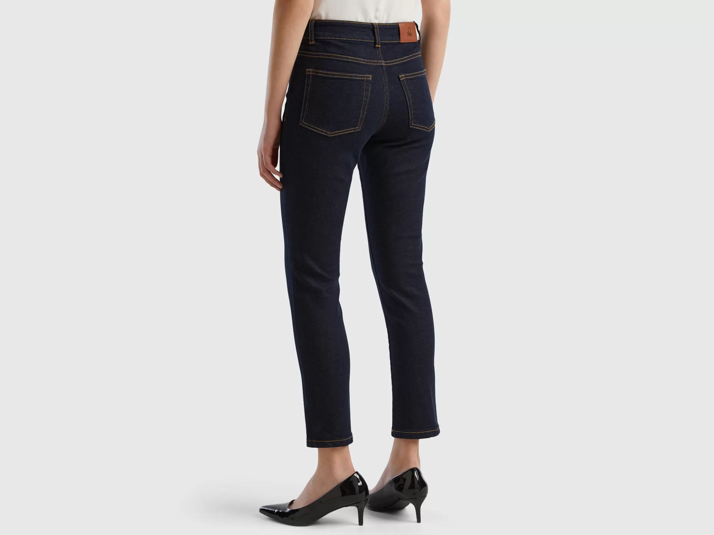 United Colors of Benetton Slim fit high-waisted jeans