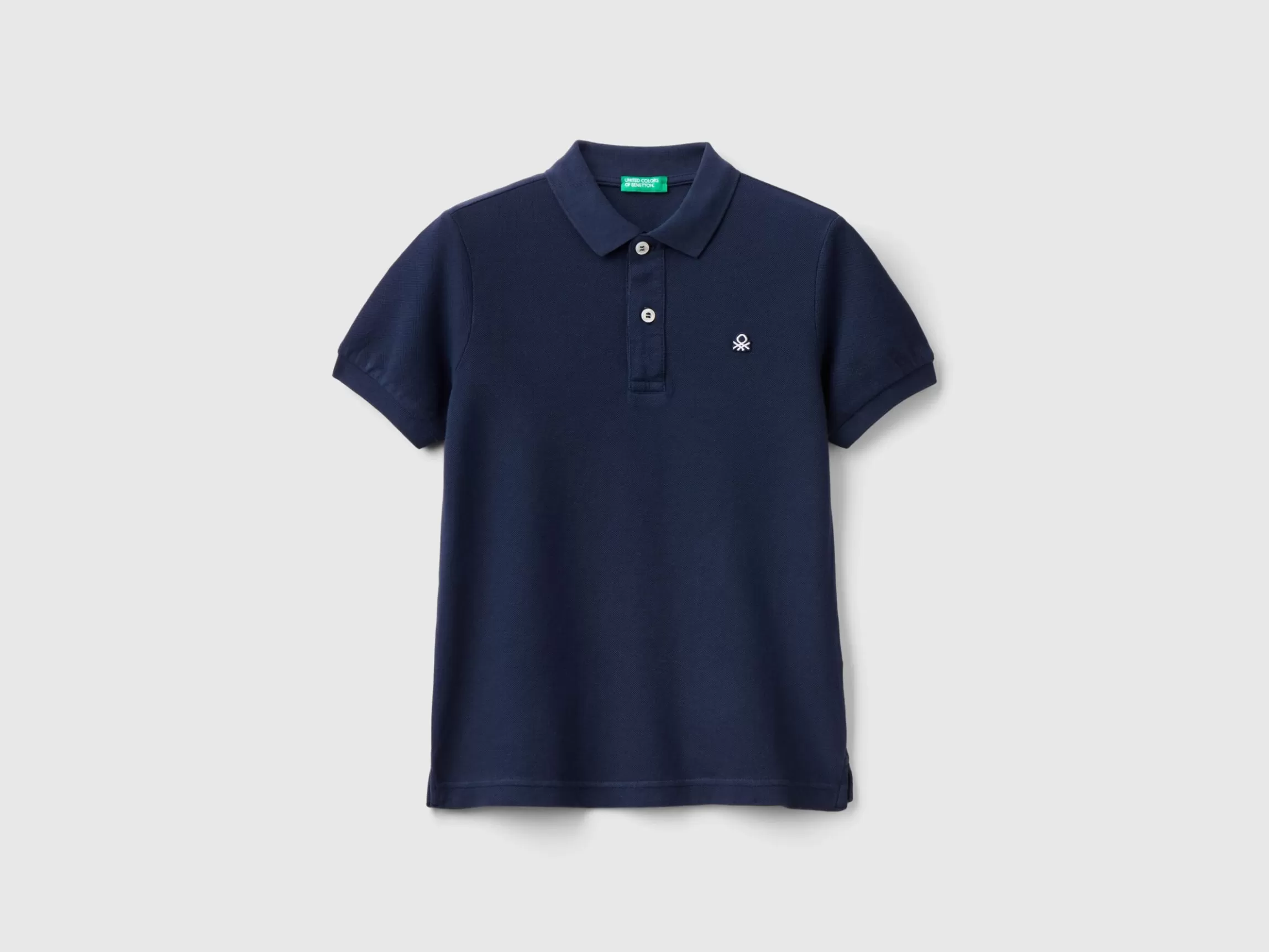 United Colors of Benetton Slim fit polo in 100% organic cotton