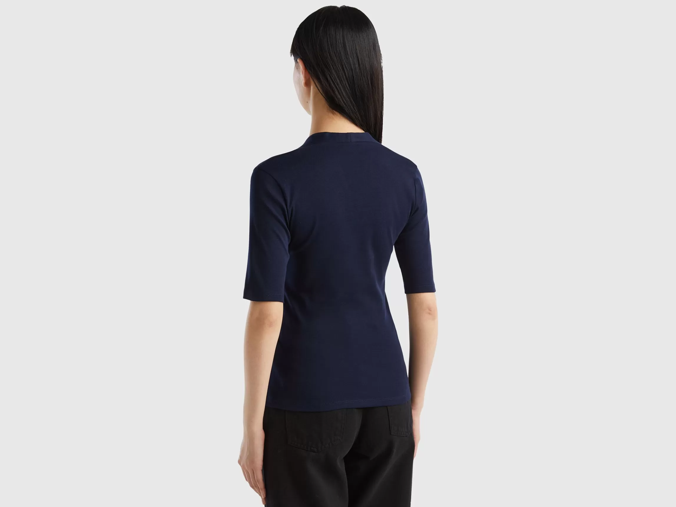 United Colors of Benetton Slim fit t-shirt in long fiber cotton