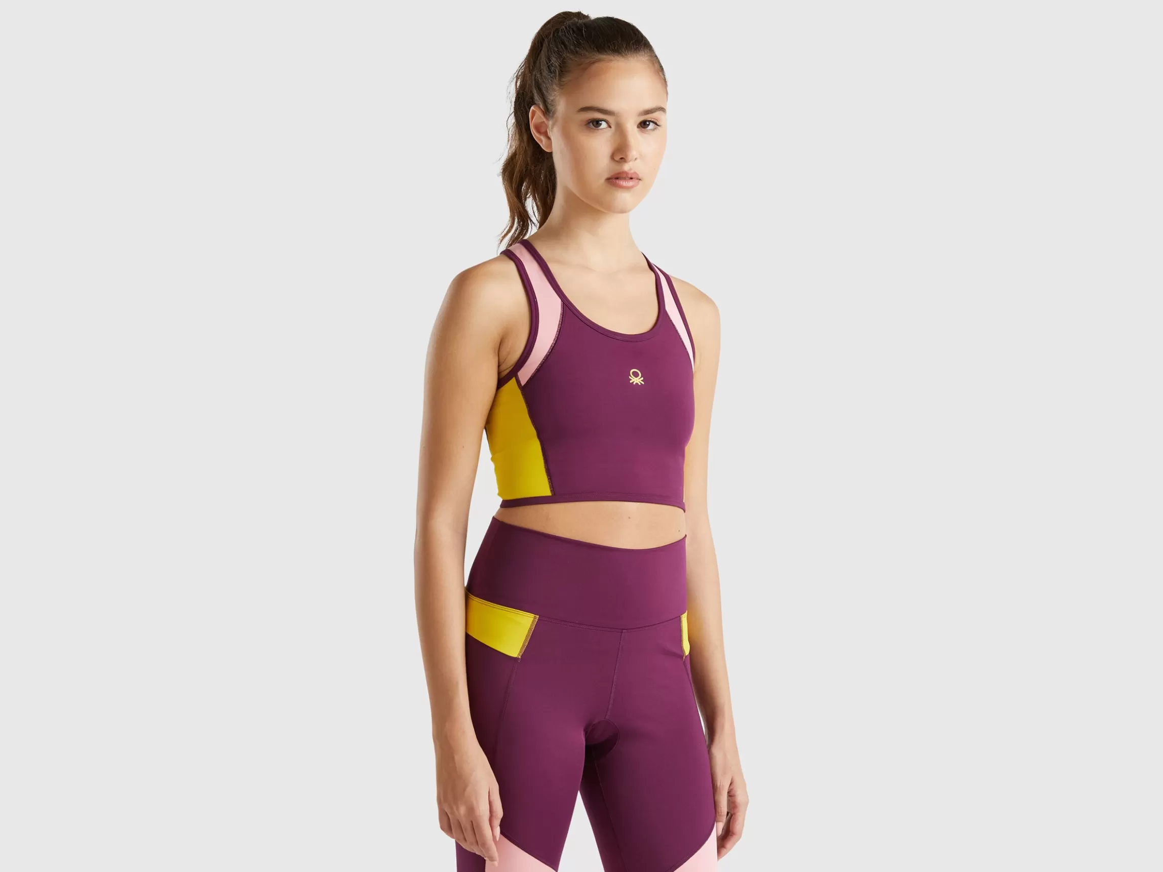 United Colors of Benetton Sports bra top with recycled fabric