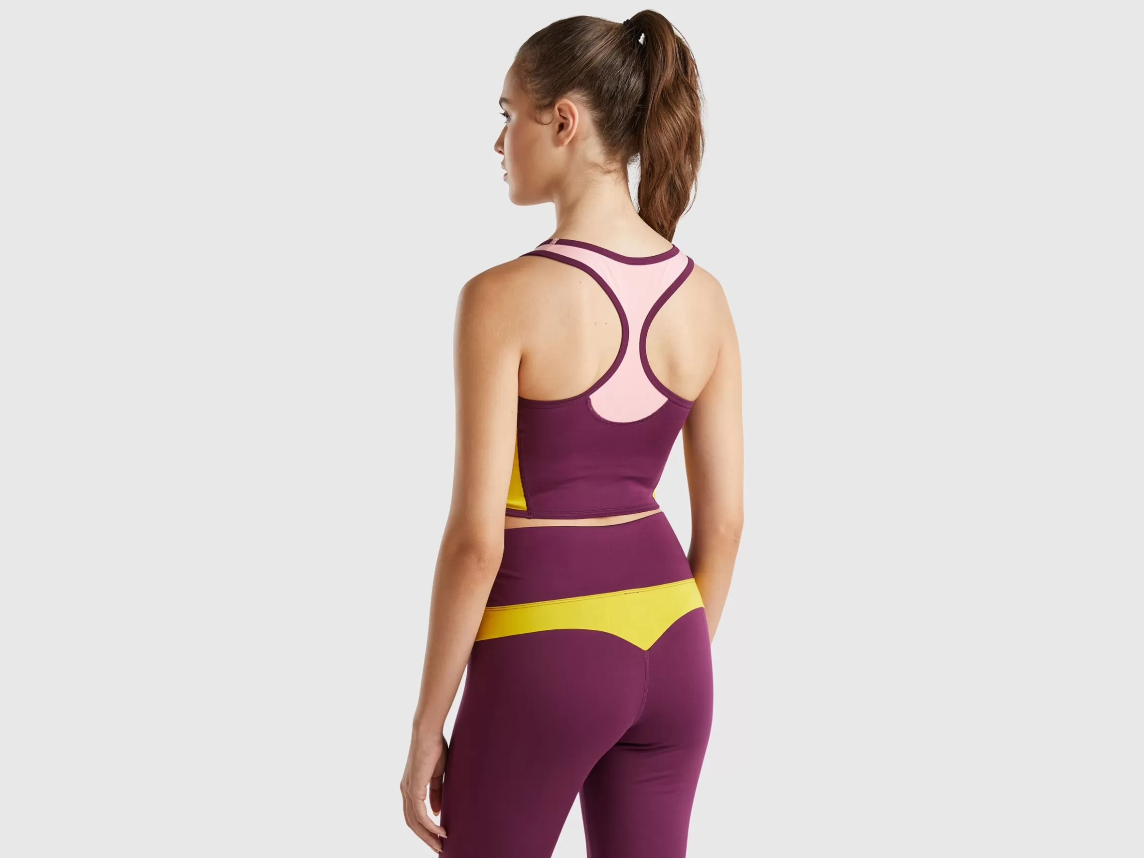 United Colors of Benetton Sports bra top with recycled fabric