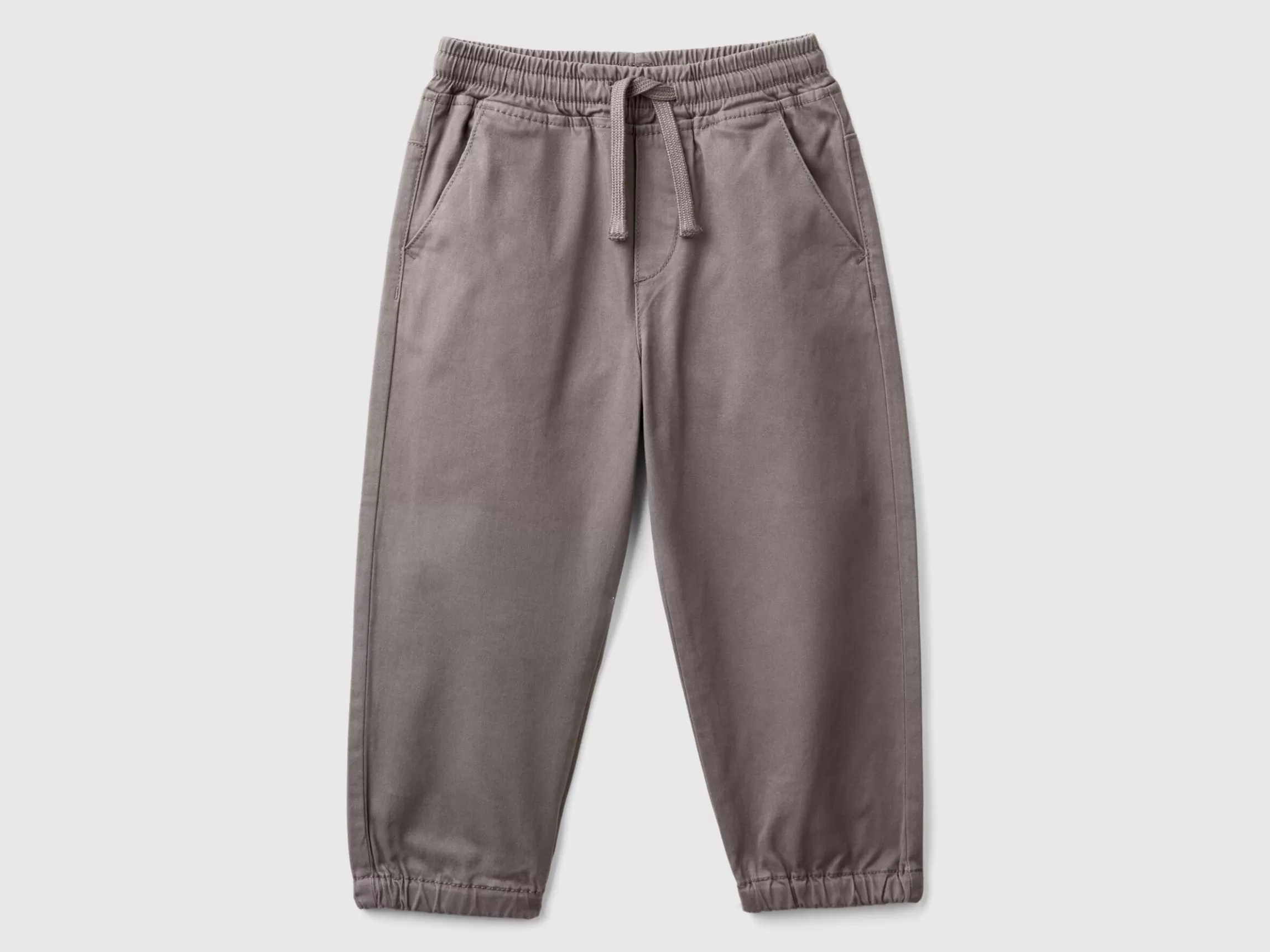 United Colors of Benetton Stretch cotton joggers with drawstring