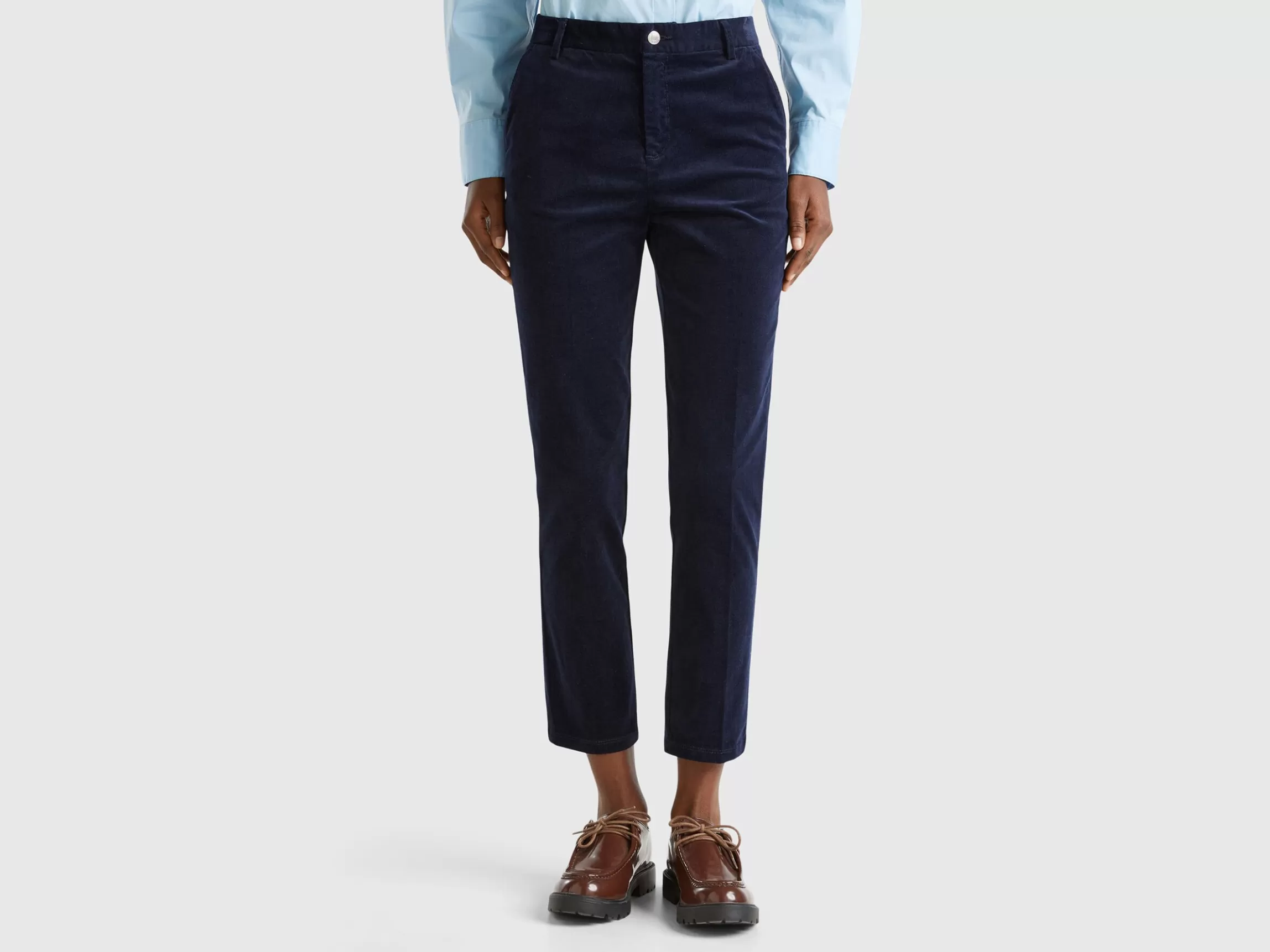 United Colors of Benetton Stretch velvet chinos