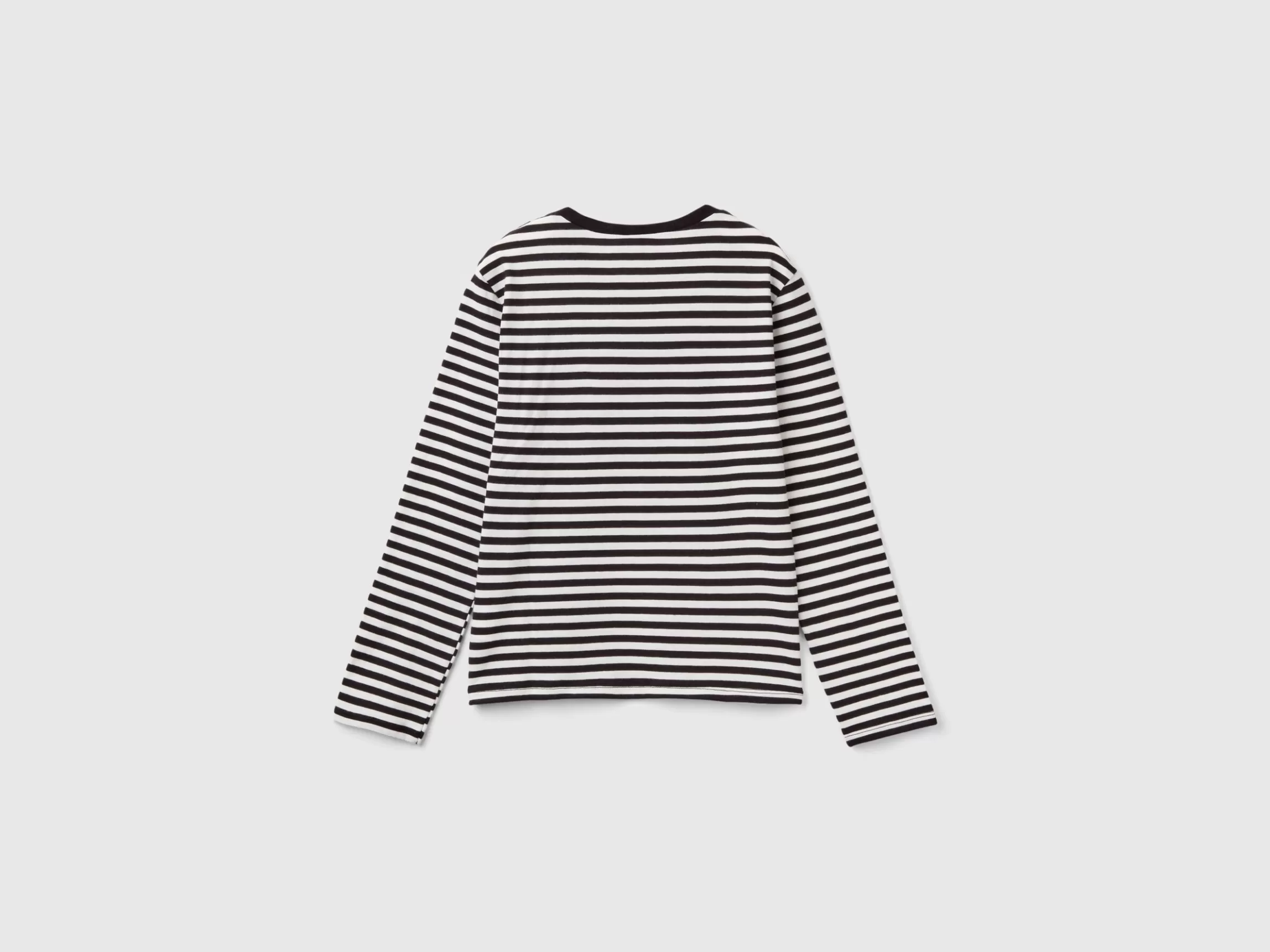 United Colors of Benetton Striped black and white Wednesday Addams t-shirt