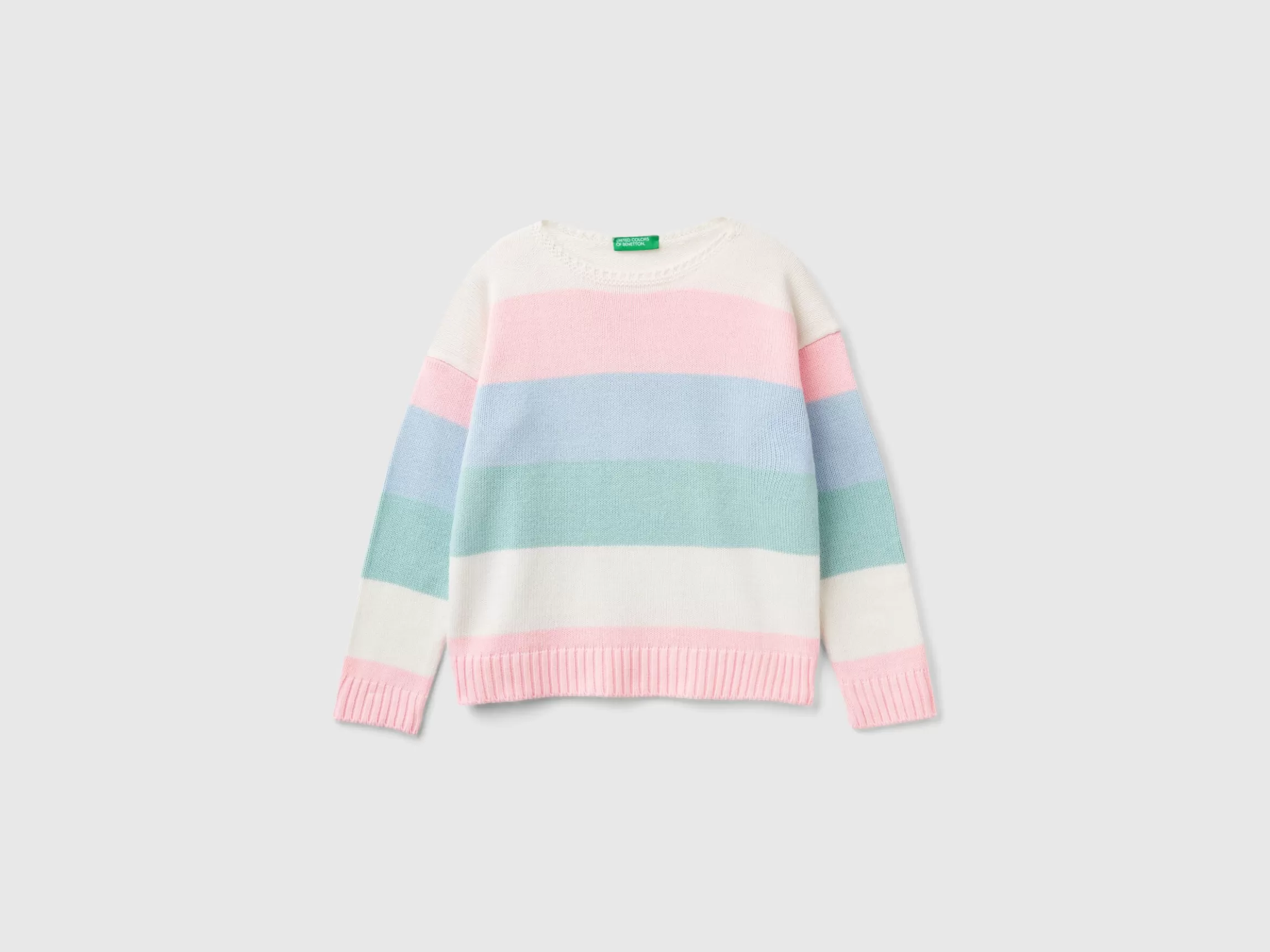 United Colors of Benetton Striped boxy fit sweater