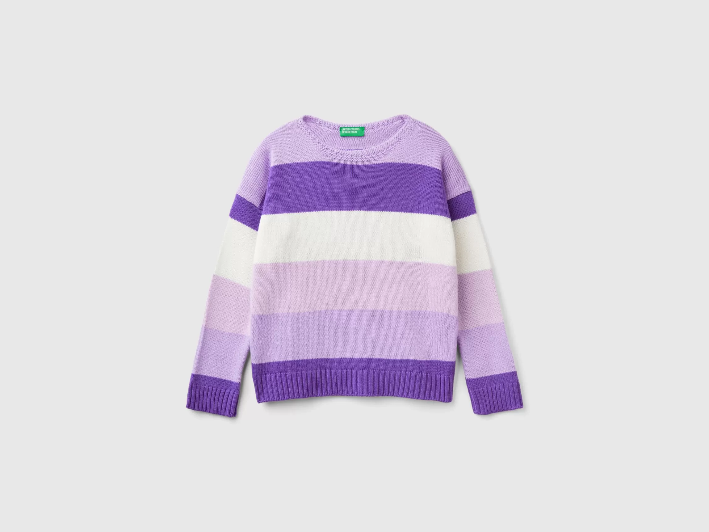 United Colors of Benetton Striped boxy fit sweater