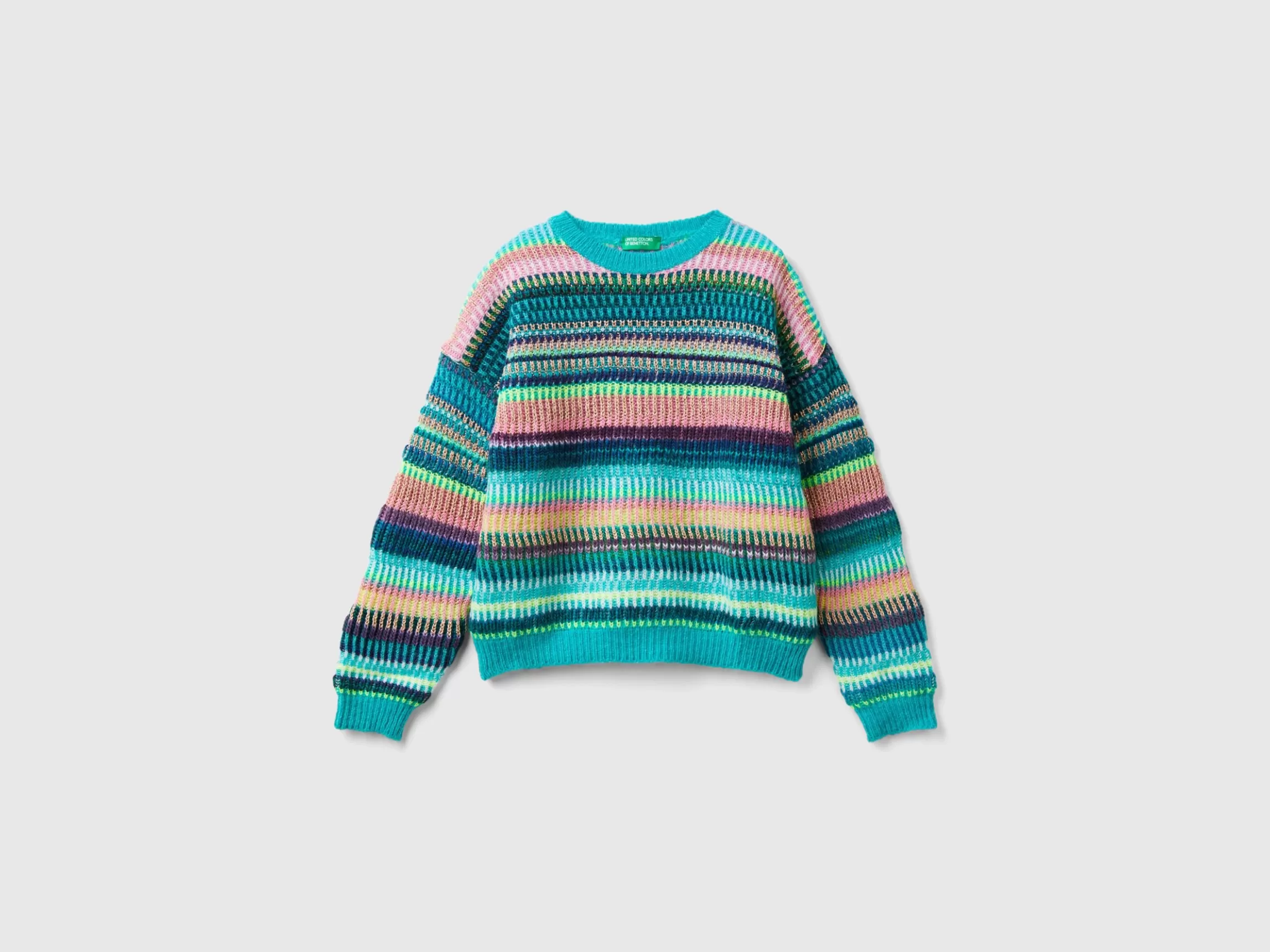 United Colors of Benetton Striped jacquard sweater