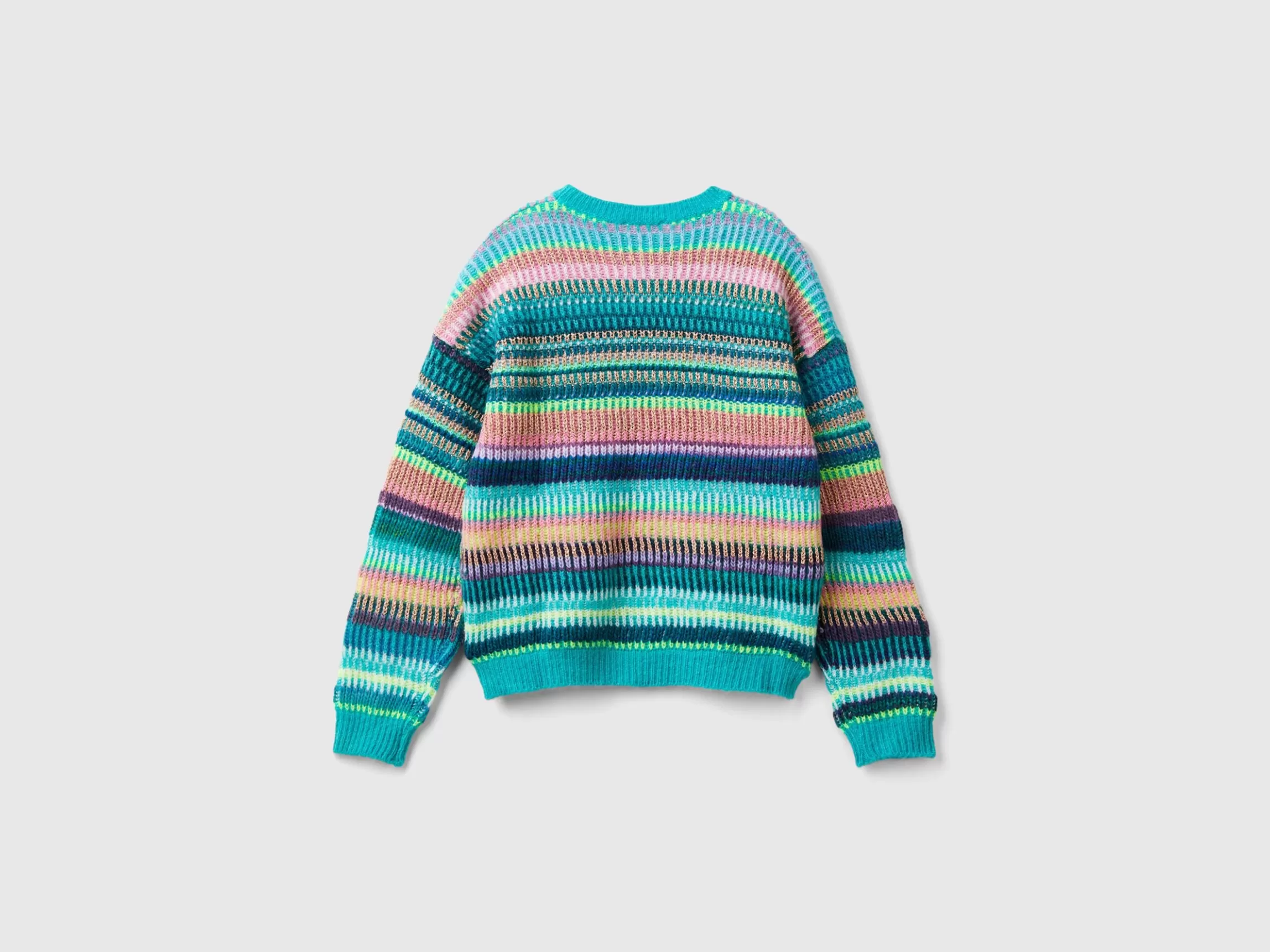 United Colors of Benetton Striped jacquard sweater