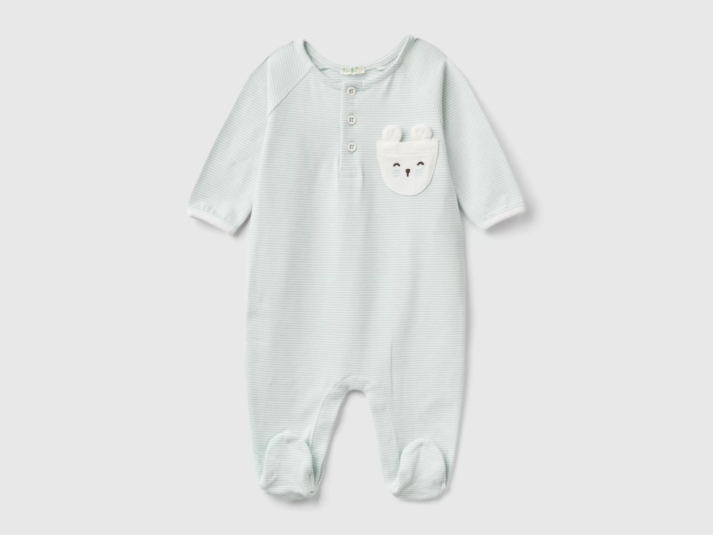 United Colors of Benetton Striped jumpsuit with pocket