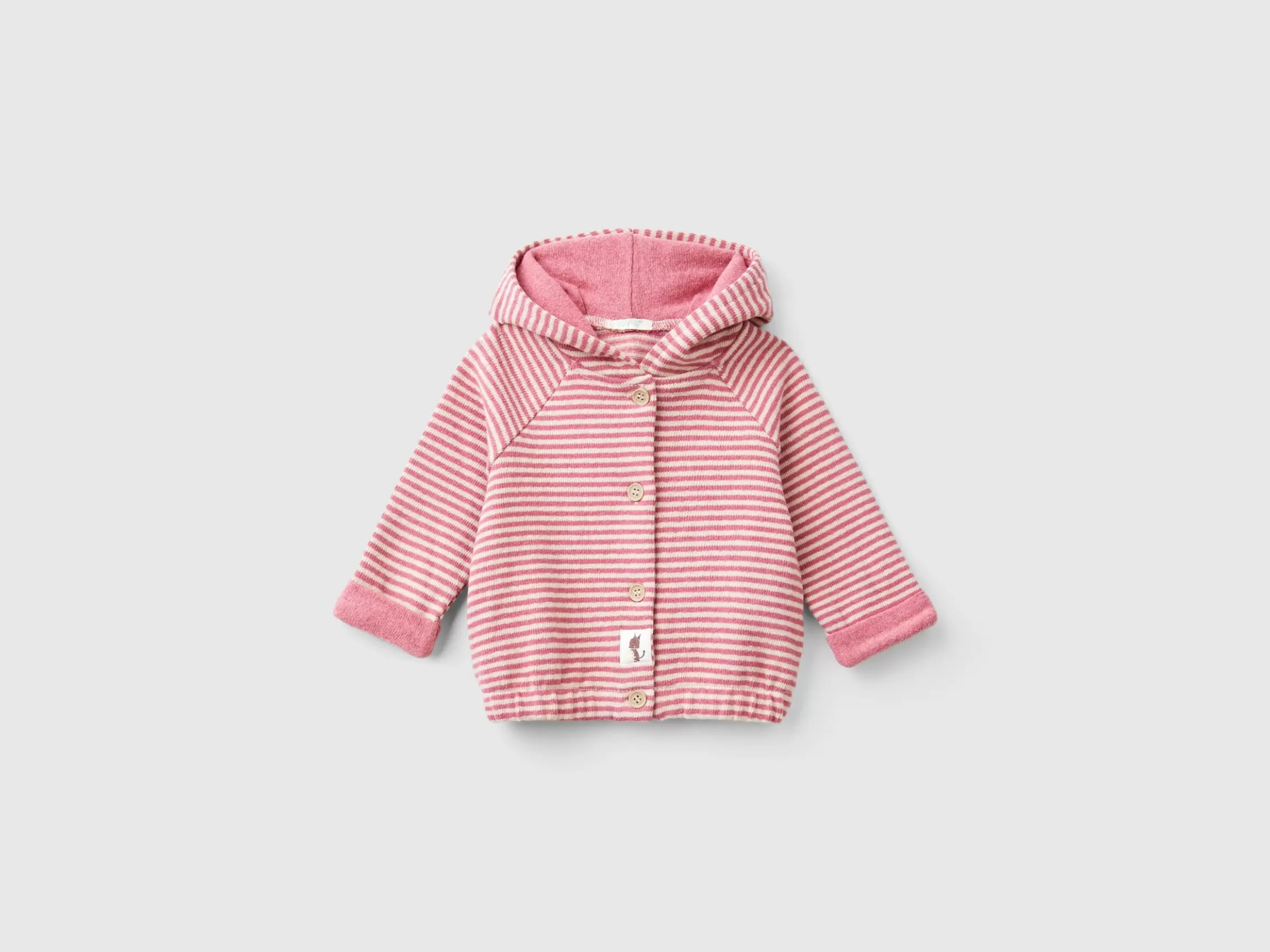 United Colors of Benetton Striped sweatshirt in recycled cotton blend