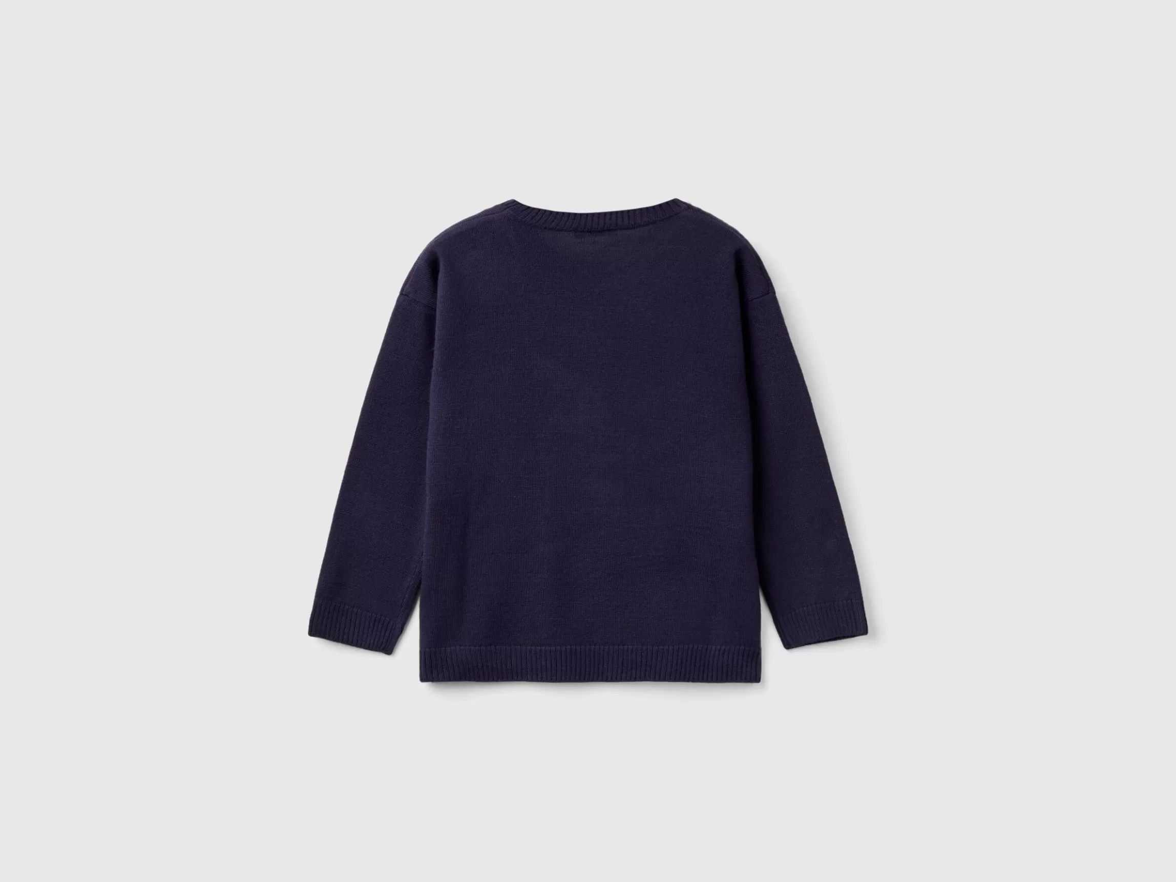United Colors of Benetton Sweater with dinosaur inlay