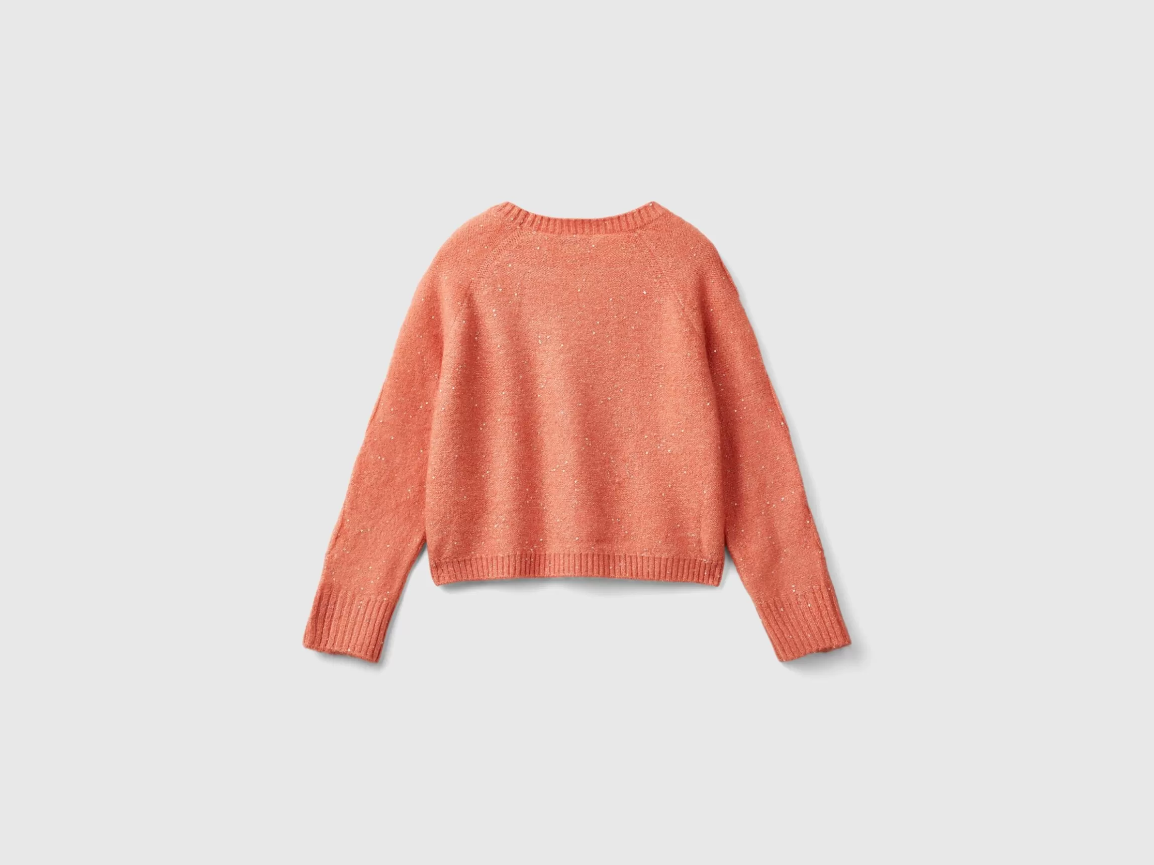 United Colors of Benetton Sweater with recycled fabric and sequins