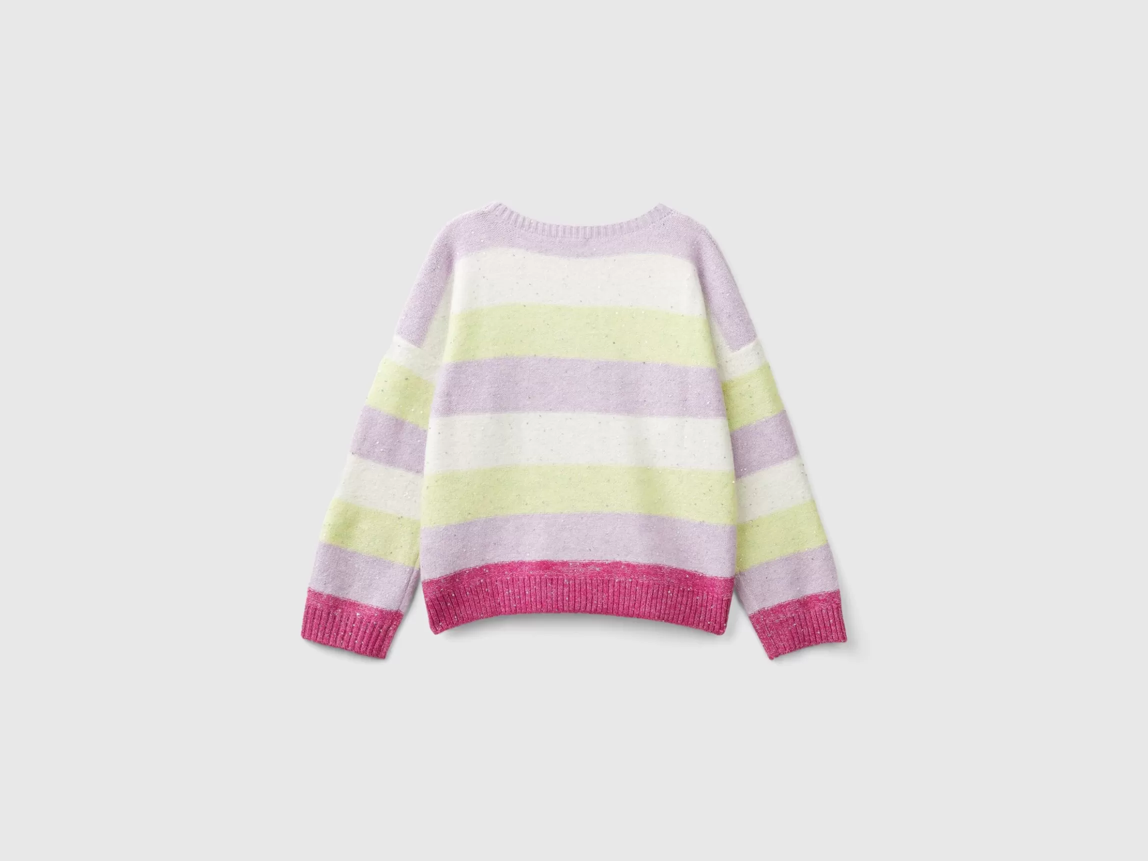 United Colors of Benetton Sweater with recycled fabric and sequins