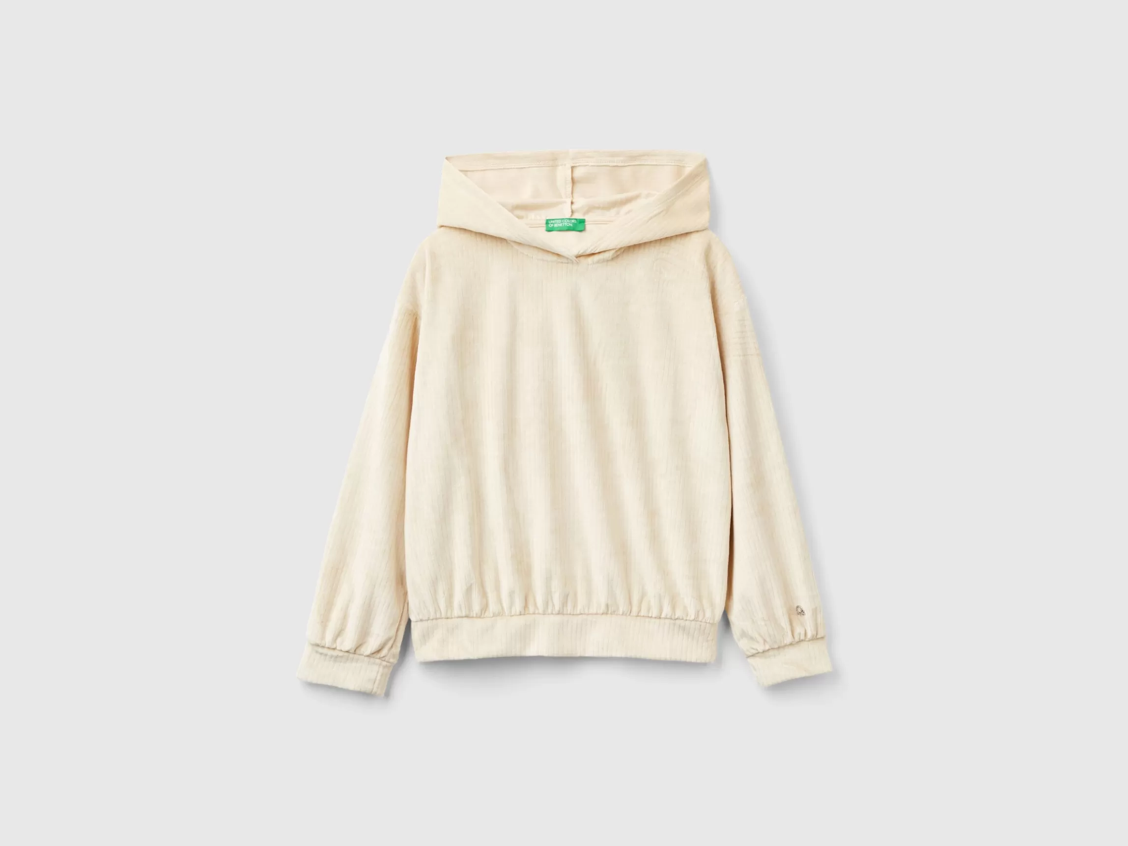United Colors of Benetton Sweatshirt in chenille with hood
