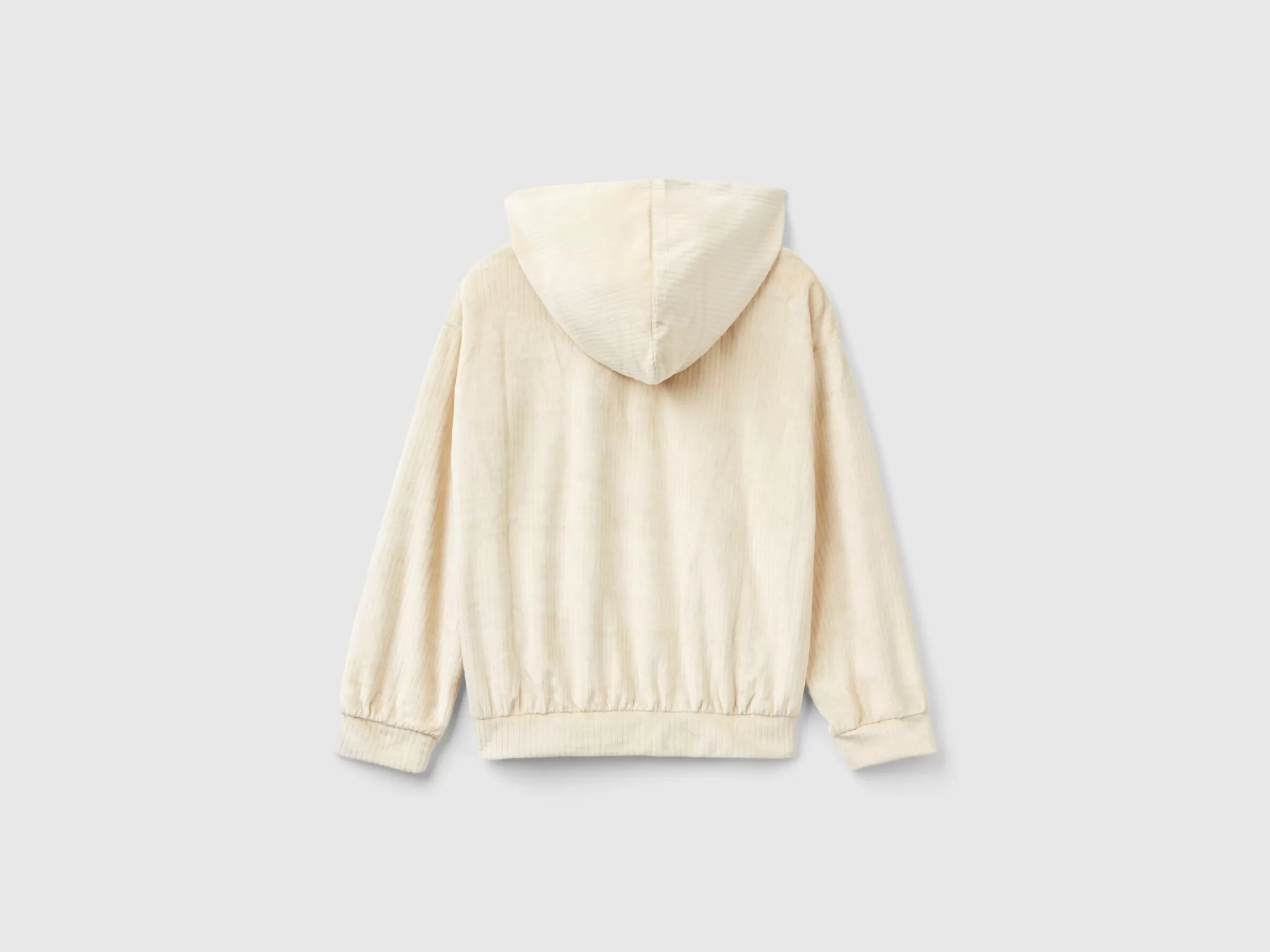 United Colors of Benetton Sweatshirt in chenille with hood