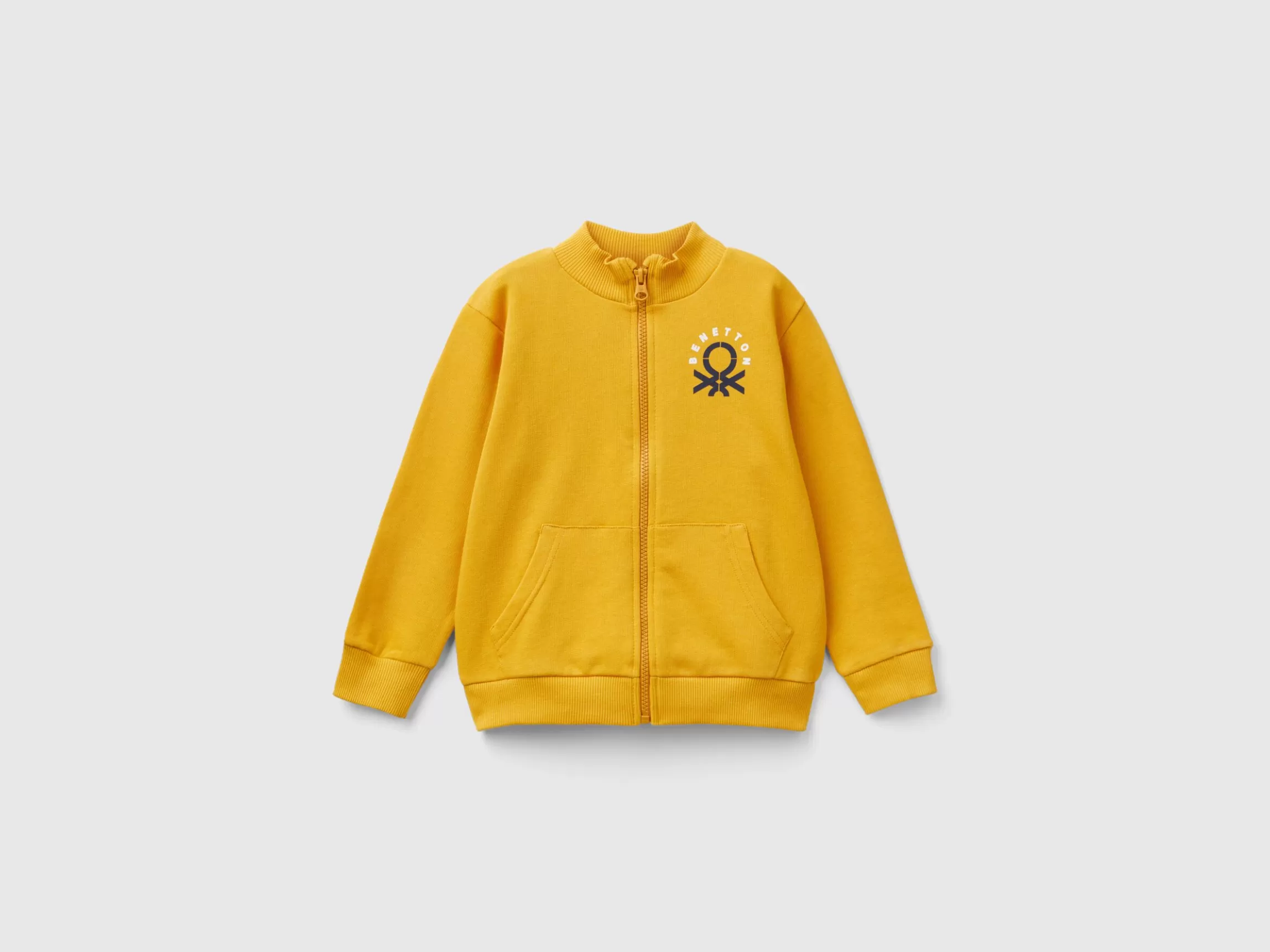 United Colors of Benetton Sweatshirt in organic cotton with zip