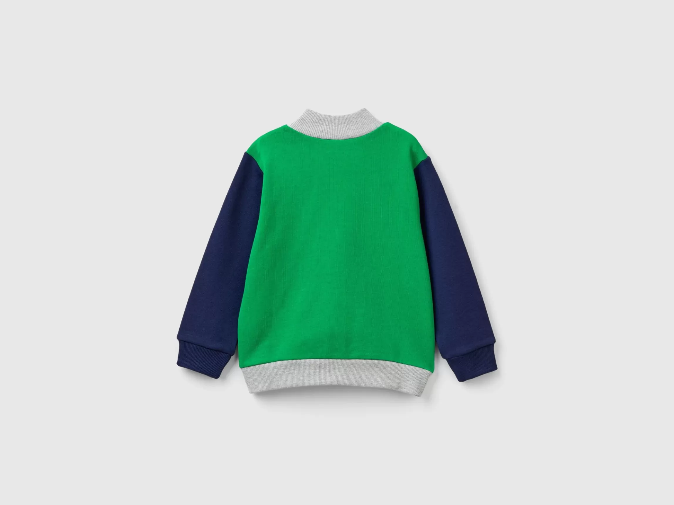 United Colors of Benetton Sweatshirt in organic cotton with zip