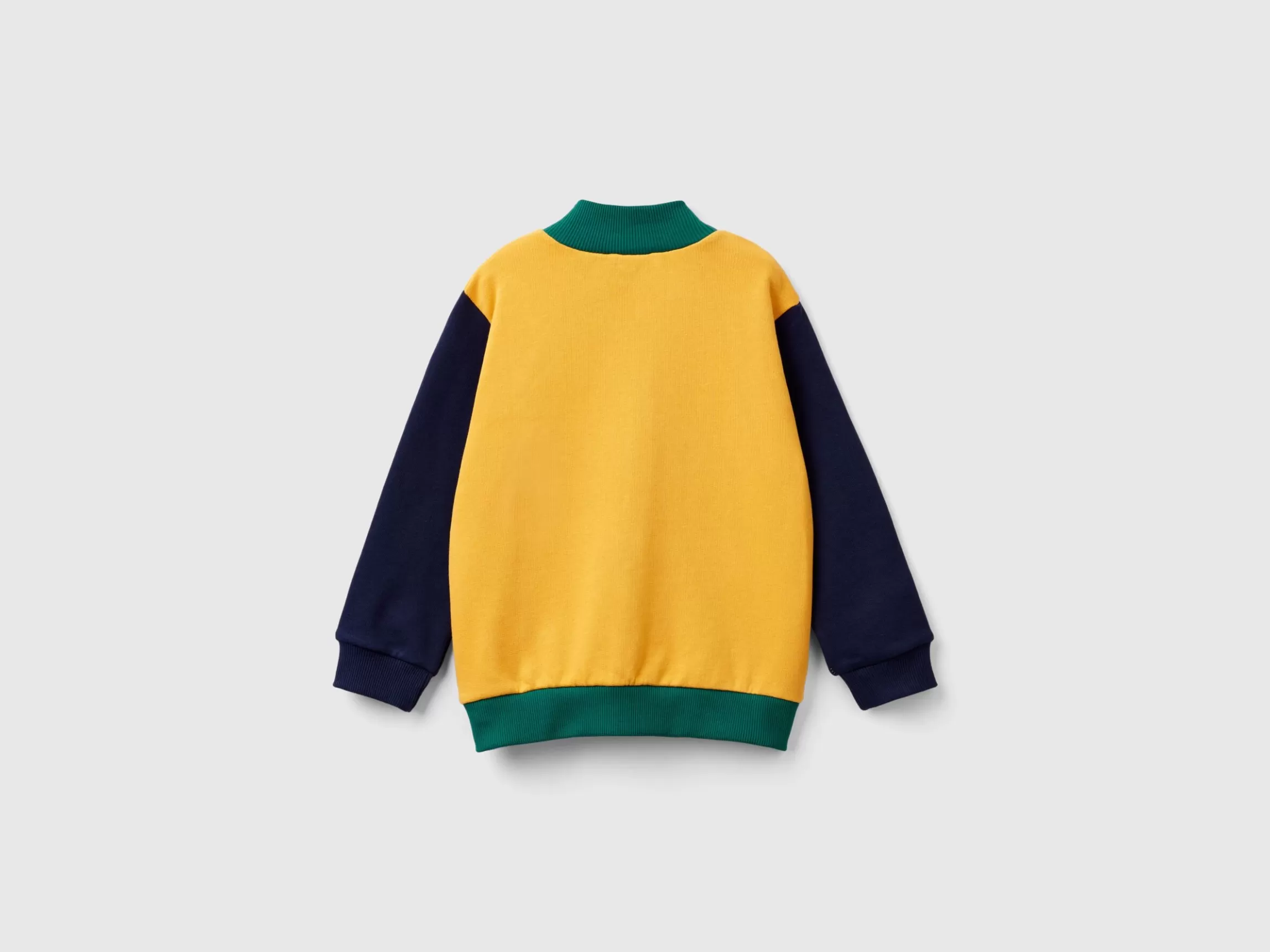 United Colors of Benetton Sweatshirt in organic cotton with zip