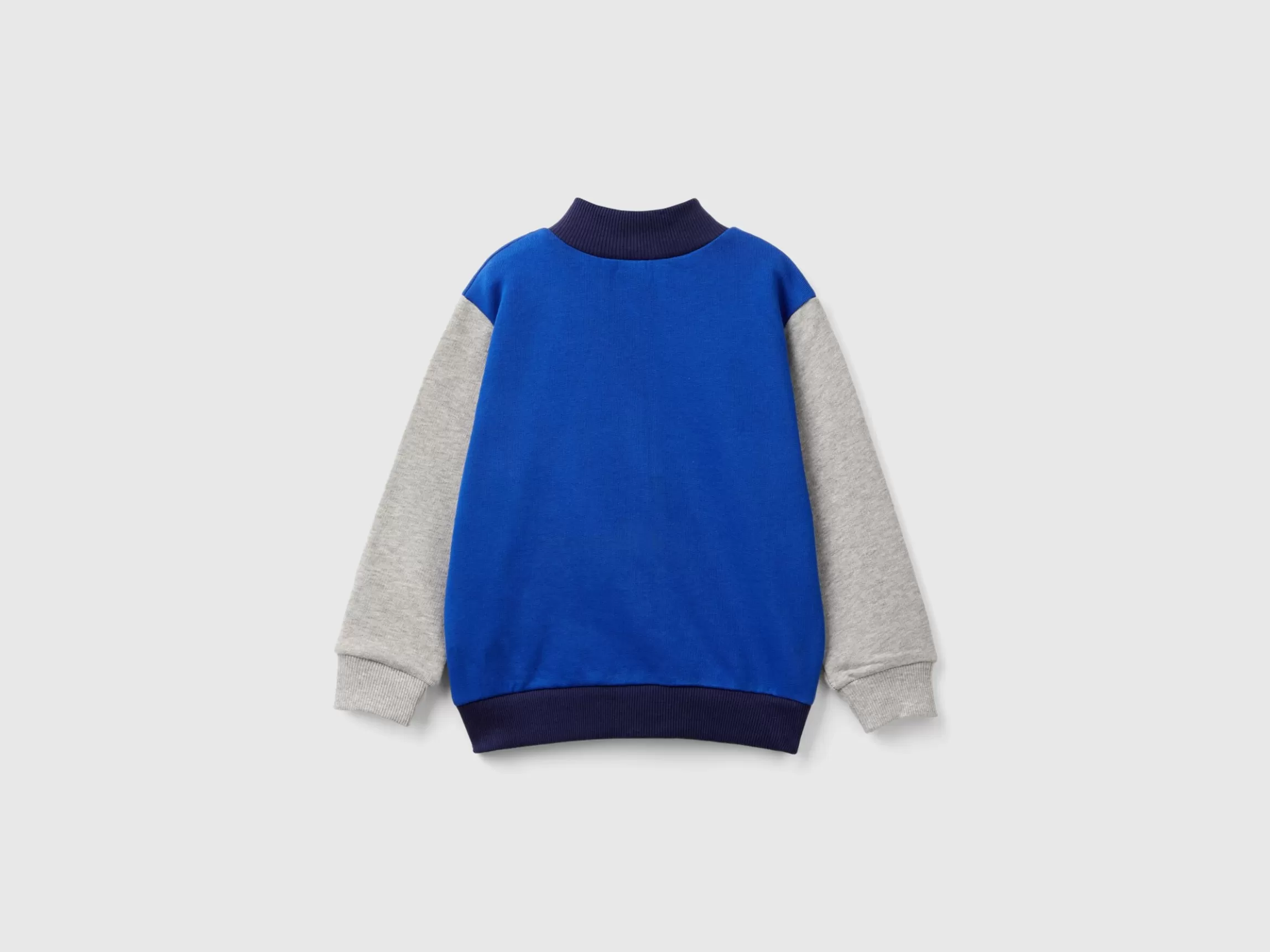 United Colors of Benetton Sweatshirt in organic cotton with zip