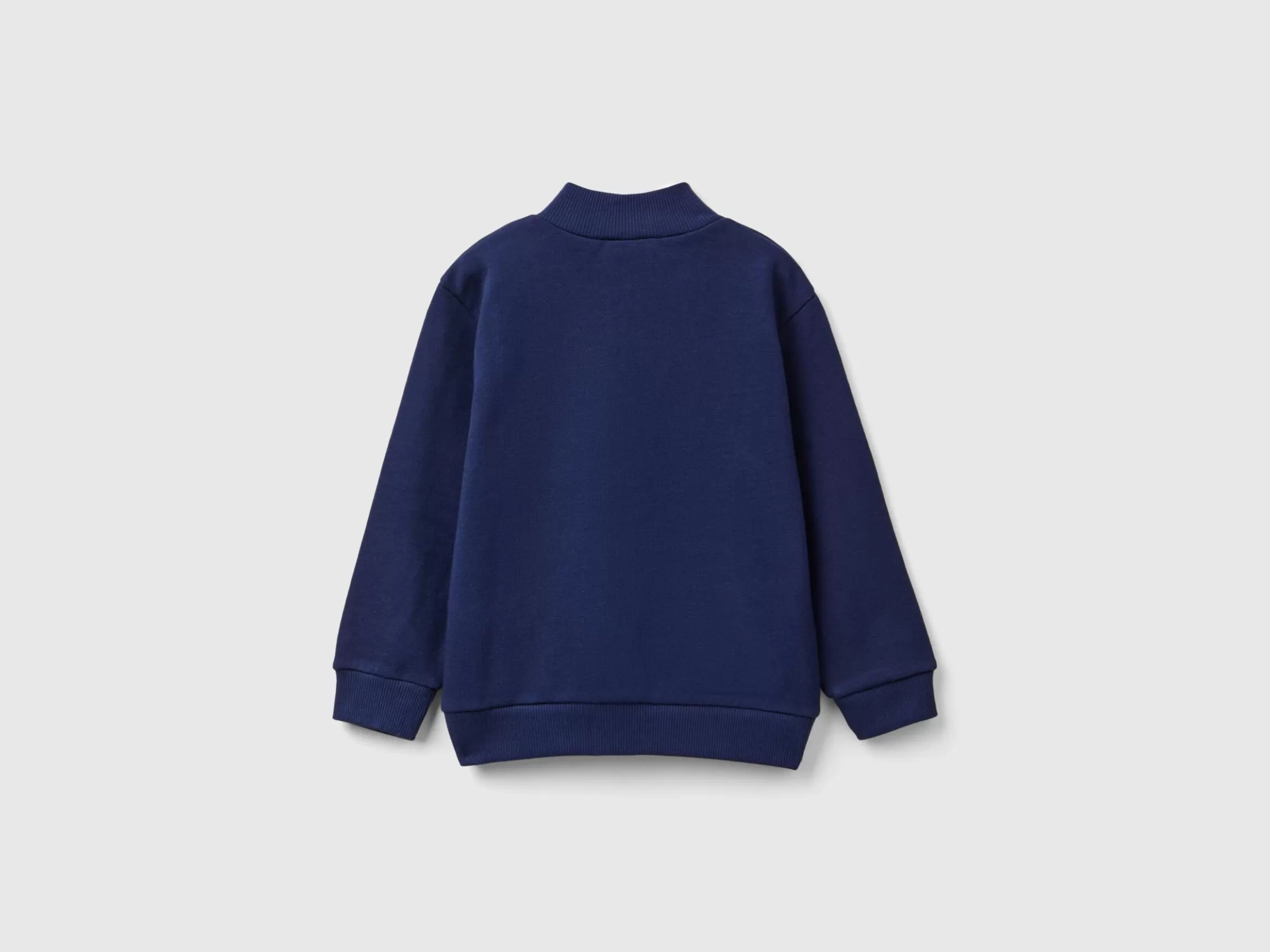 United Colors of Benetton Sweatshirt in organic cotton with zip